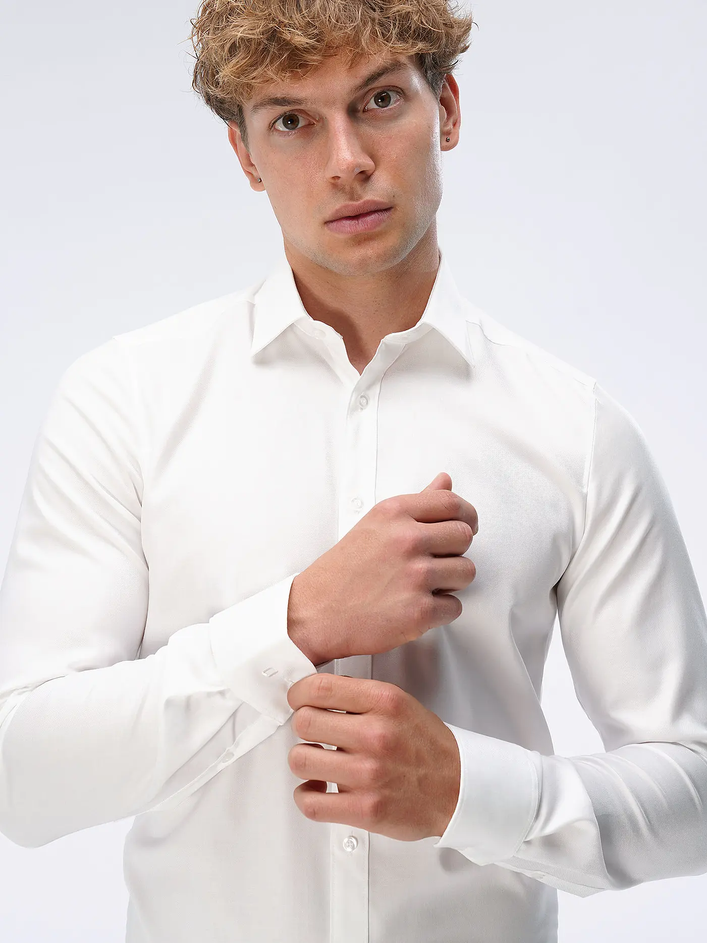 OLYMP LEVEL FIVE | Hemd Body Fit Extralange Ärmel | creme