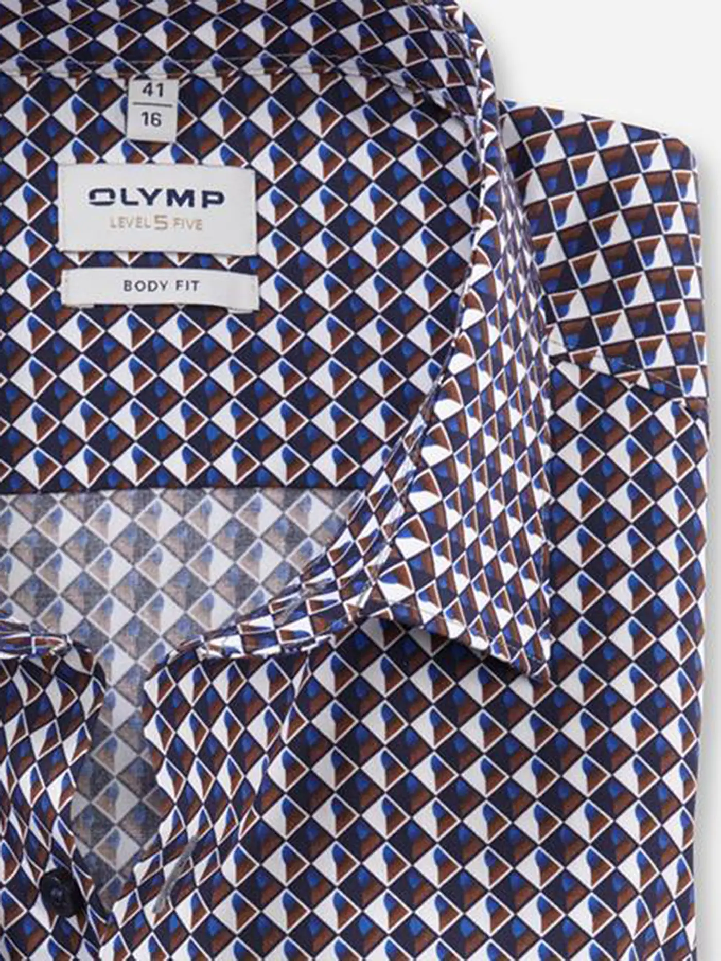 OLYMP LEVEL FIVE | Hemd Body-Fit | braun