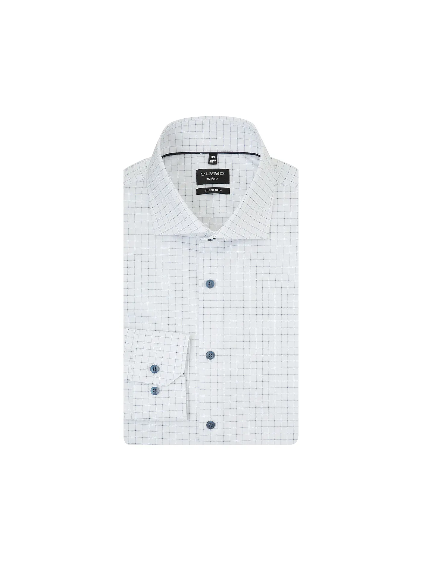 OLYMP NO.6 | Hemd Super Slim Fit  | weiss