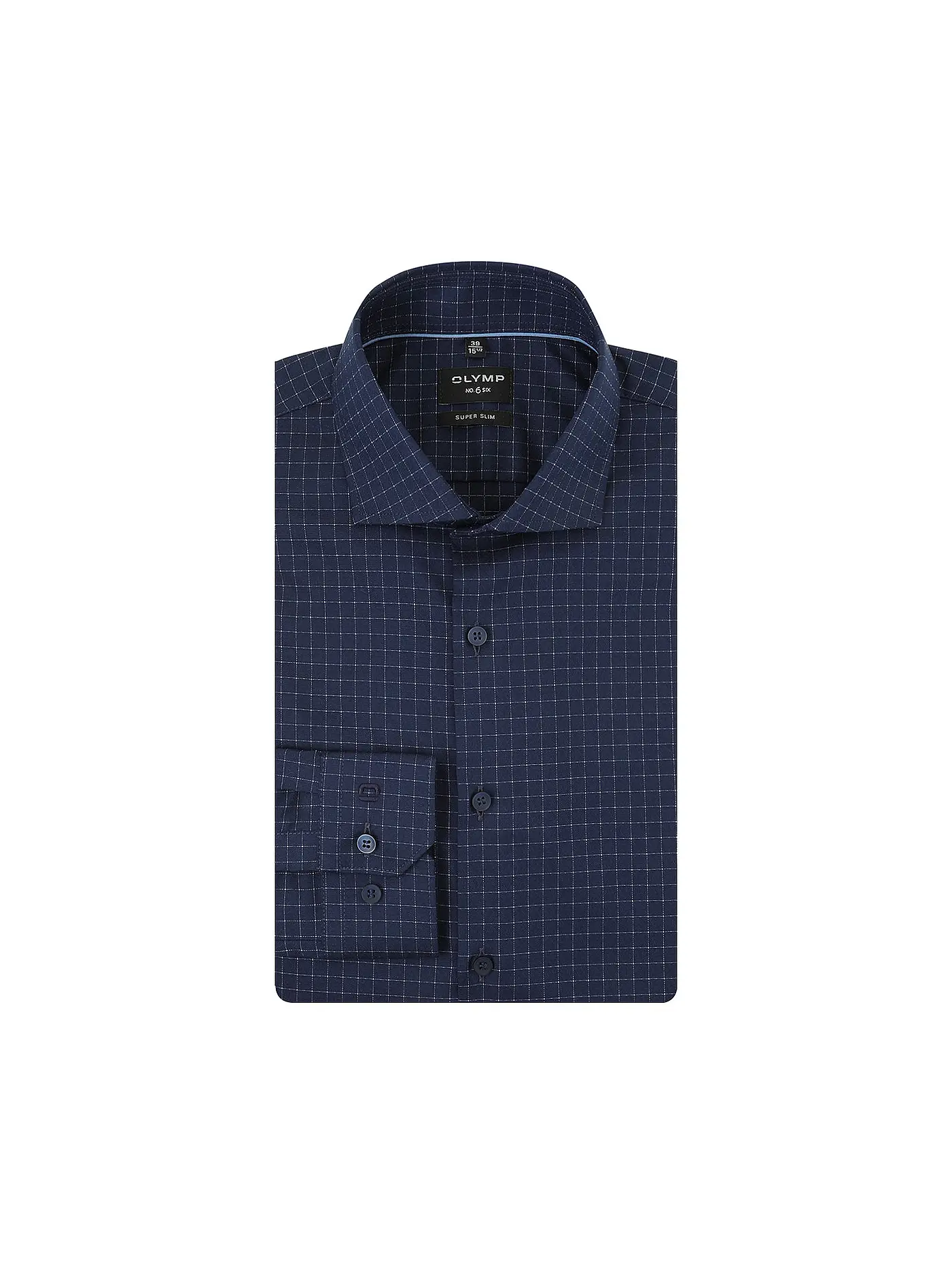 OLYMP NO.6 | Hemd Super Slim Fit  | dunkelblau
