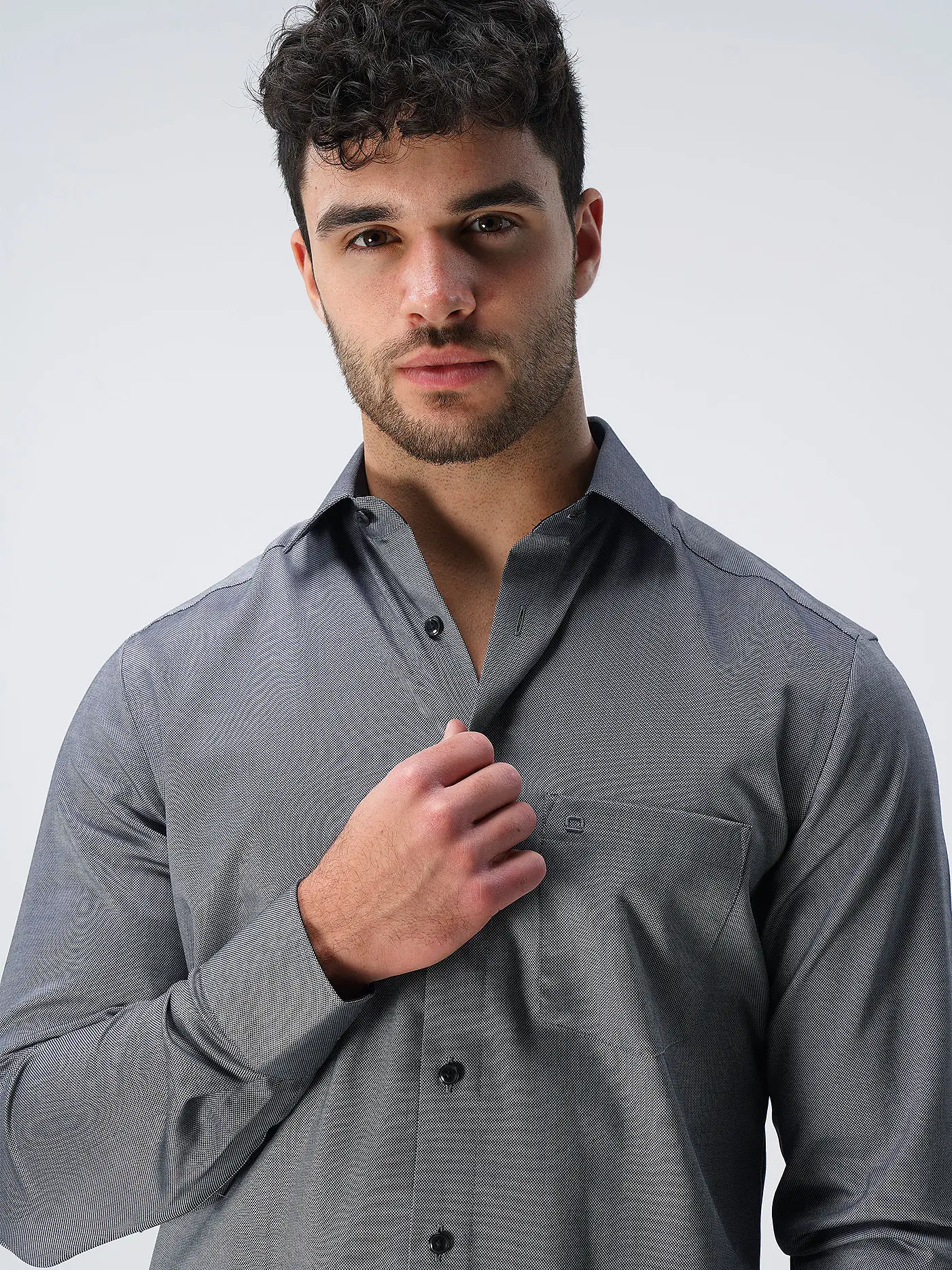 OLYMP | Hemd Modern Fit | grau