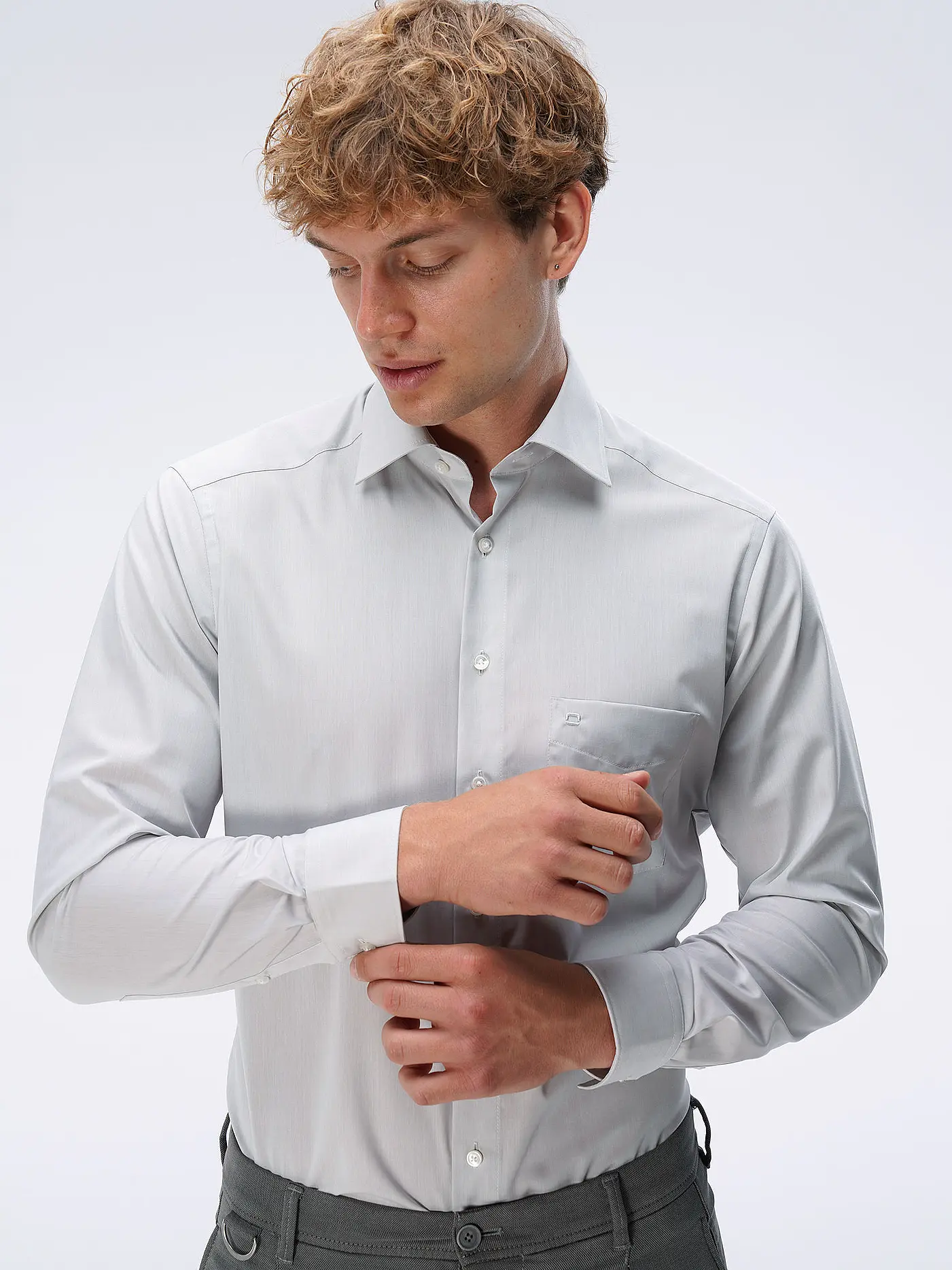 OLYMP | Hemd Modern Fit | grau
