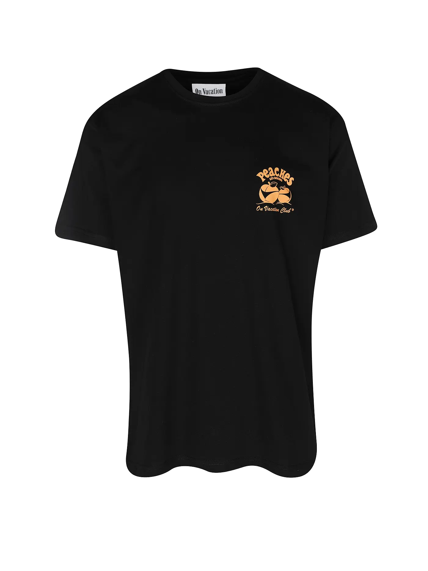 ON VACATION | T-Shirt PEACHES & BEACHES  | schwarz