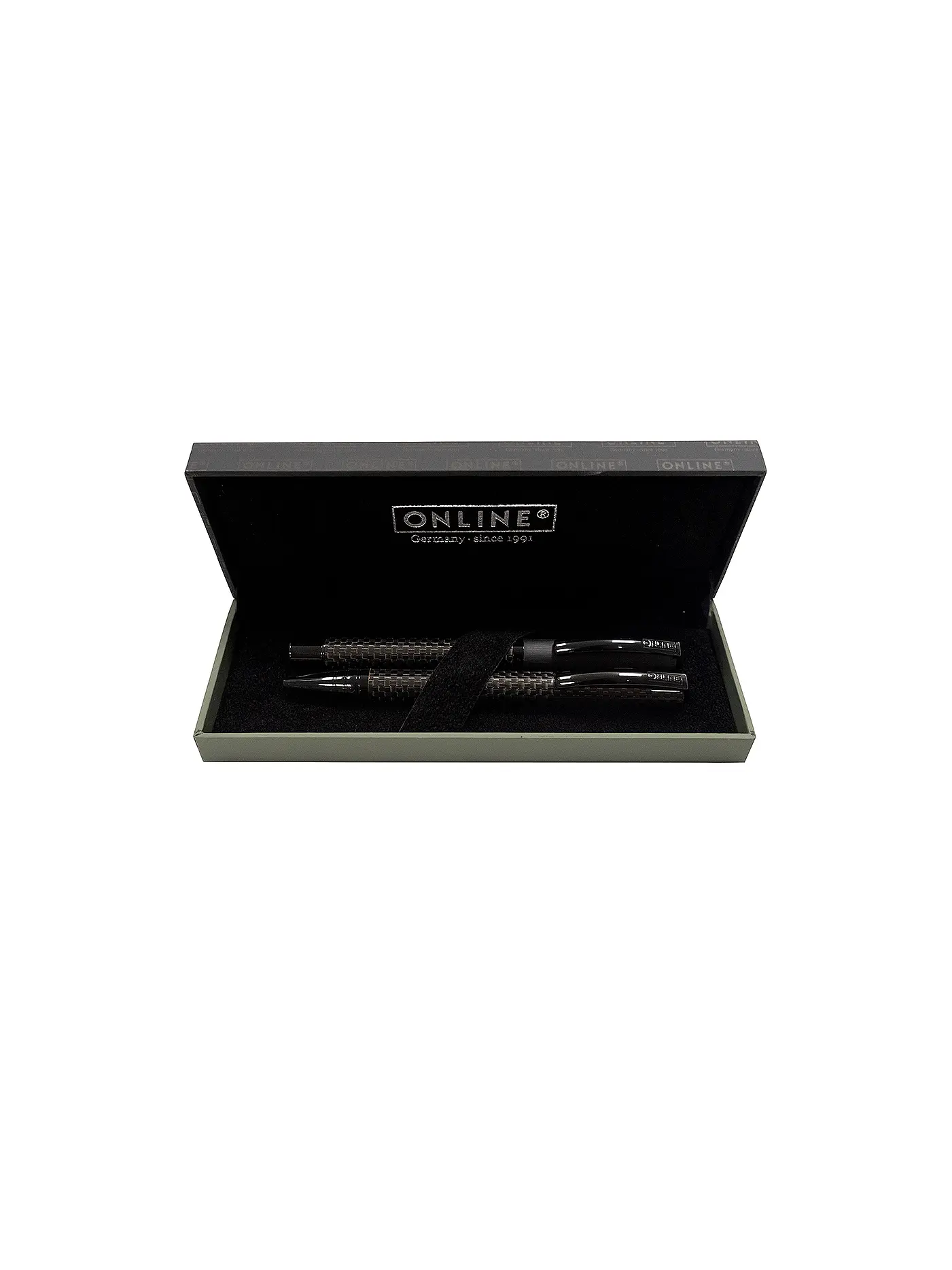 ONLINE PEN | Geschenkset - Füllhalter und Kugelschreiber Vision Carbon Black | keine Farbe