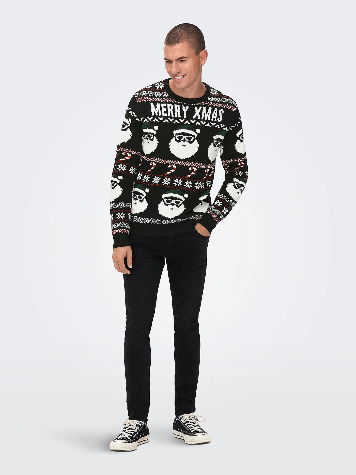 ONLY & SONS | Pullover ONSXMAS  | schwarz