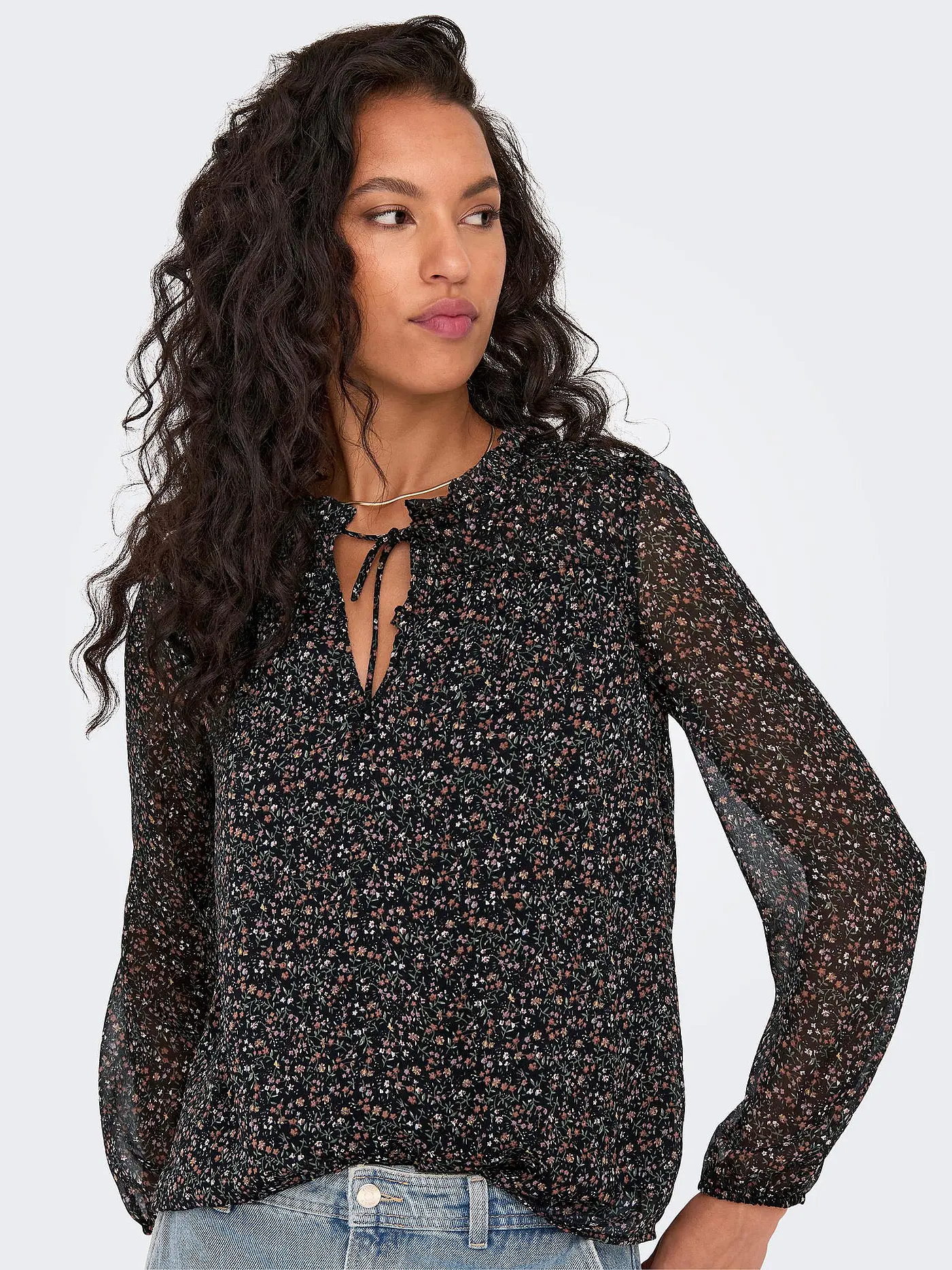 ONLY | Bluse ONLDITSY | schwarz