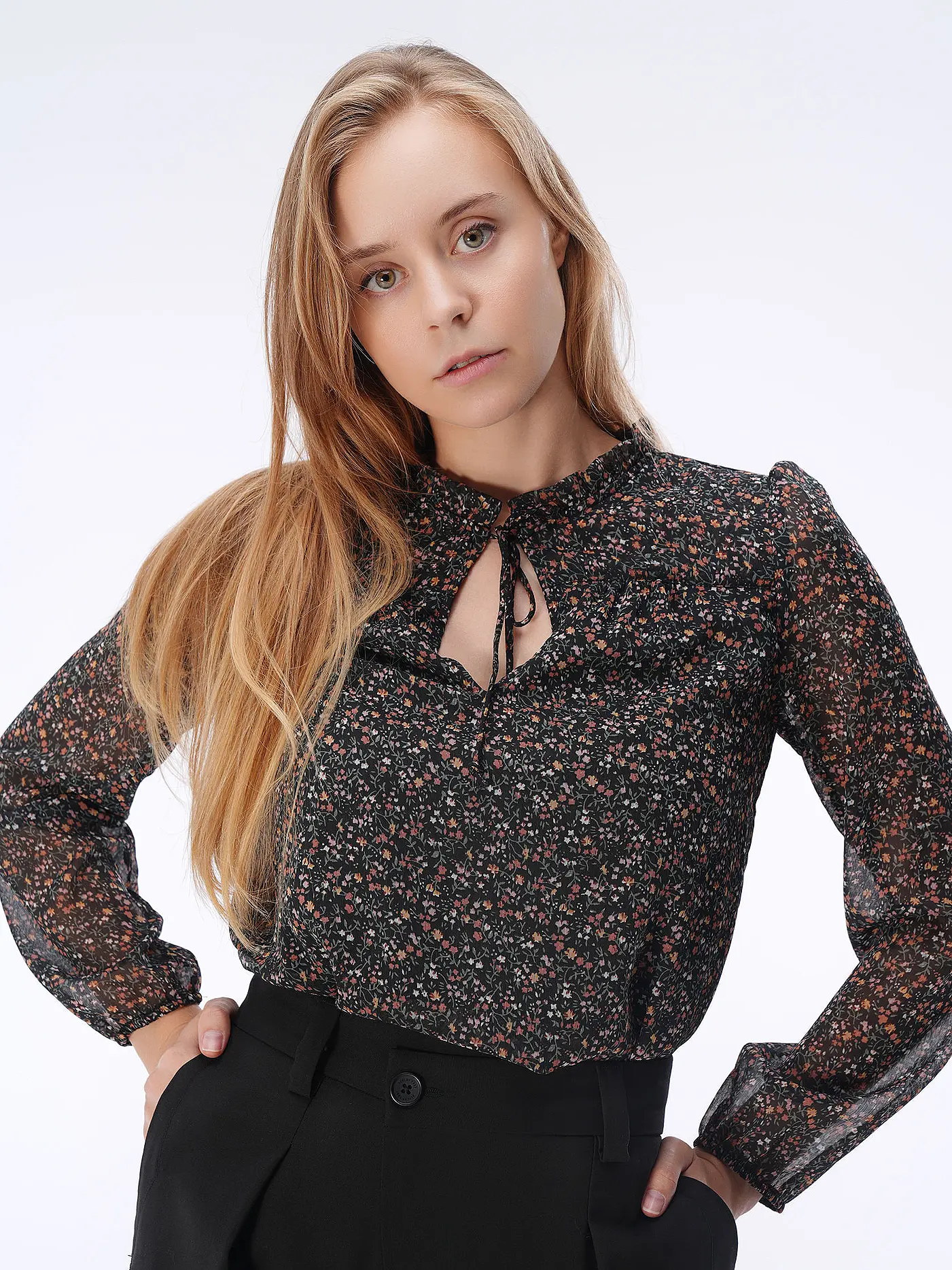 ONLY | Bluse ONLDITSY | schwarz