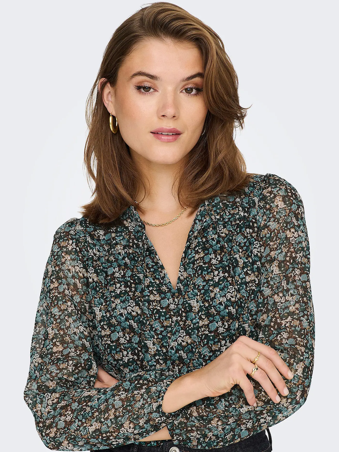ONLY | Bluse ONLDITSY | petrol