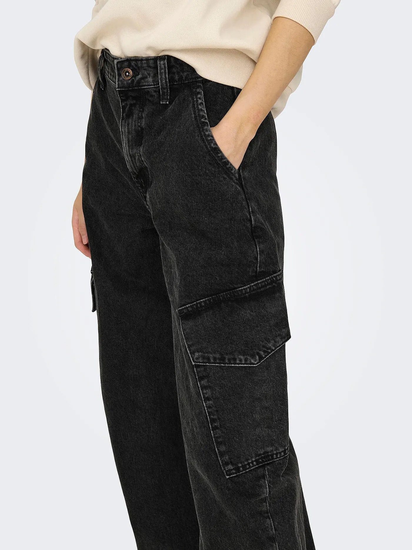 ONLY | Cargohose ONLPERNILLE | schwarz