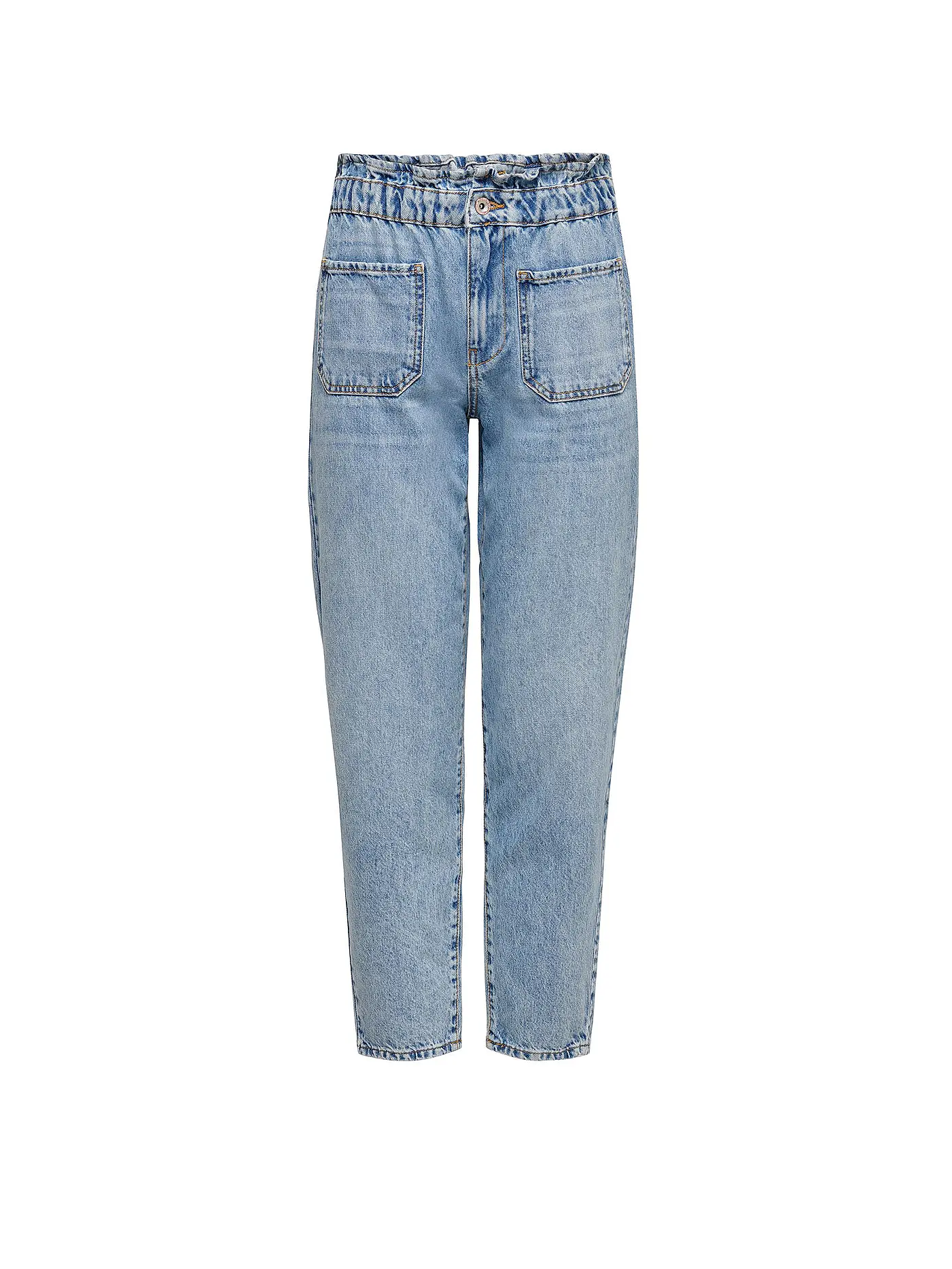 ONLY | Highwaist Jeans Mom Fit | hellblau