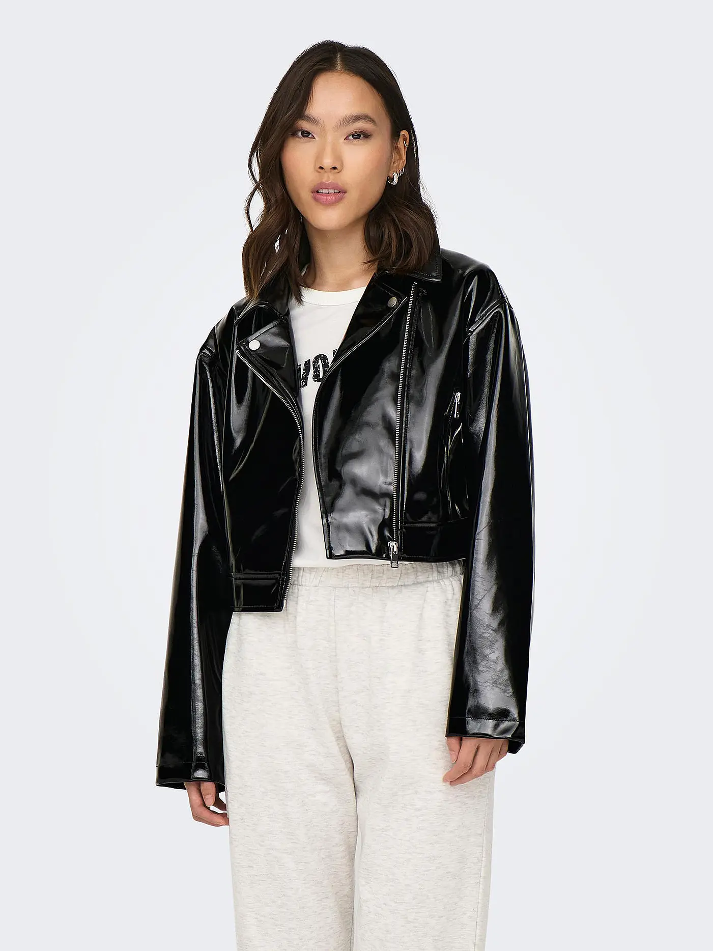 ONLY | Jacke in Lederoptik ONLSIMONE | schwarz