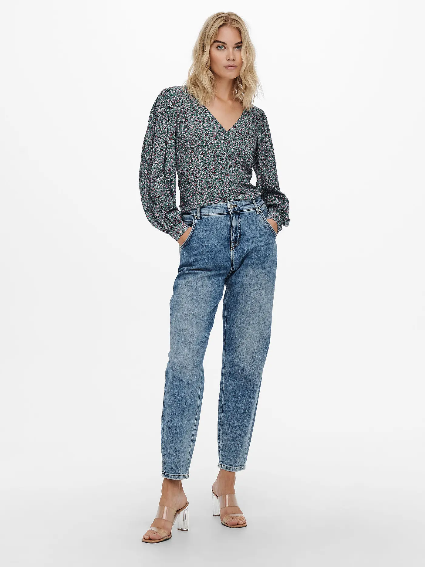ONLY | Jeans Balloon Fit 7/8 ONLTROY  | blau