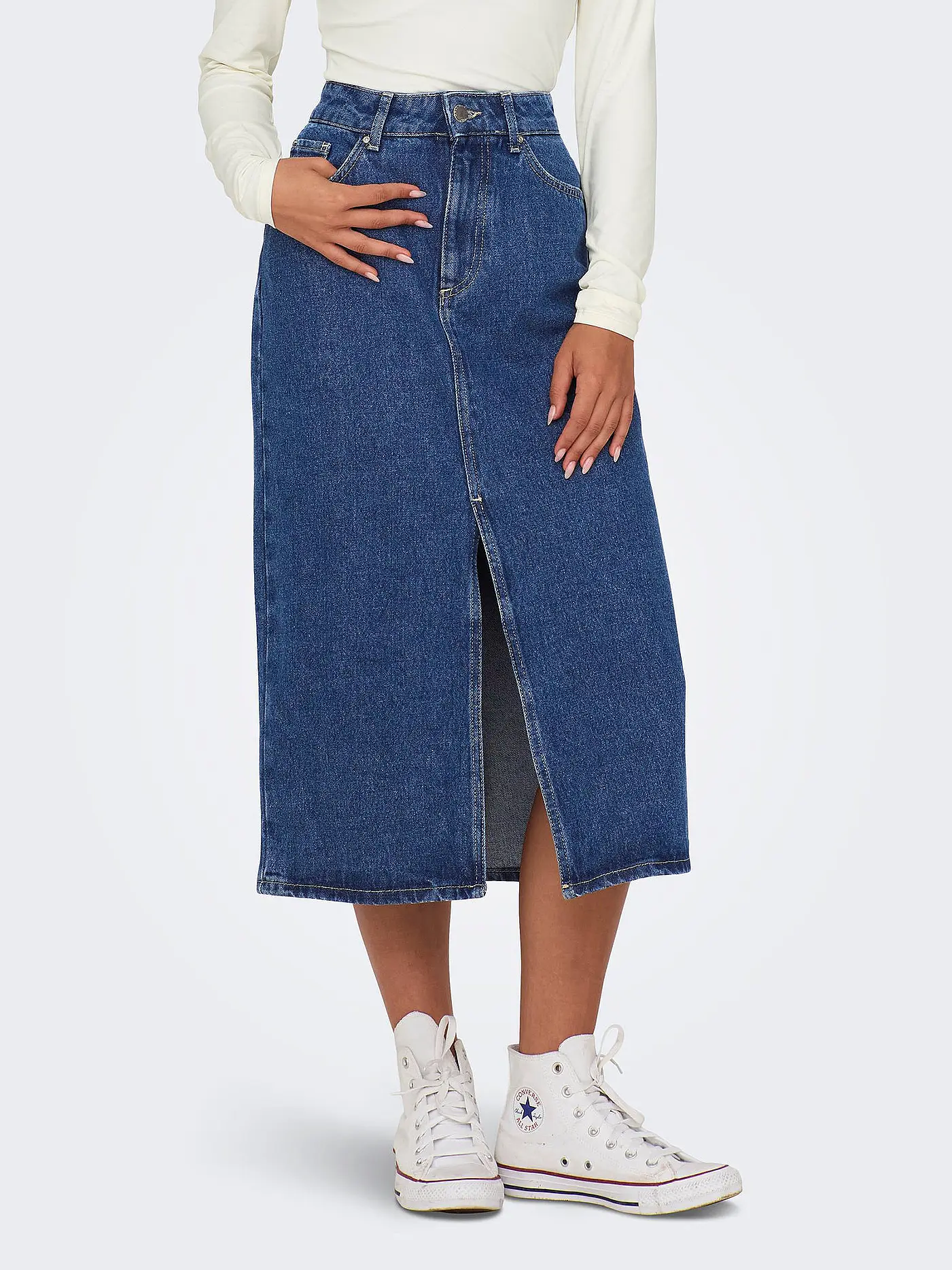 ONLY | Jeansrock ONLBIANCA | blau