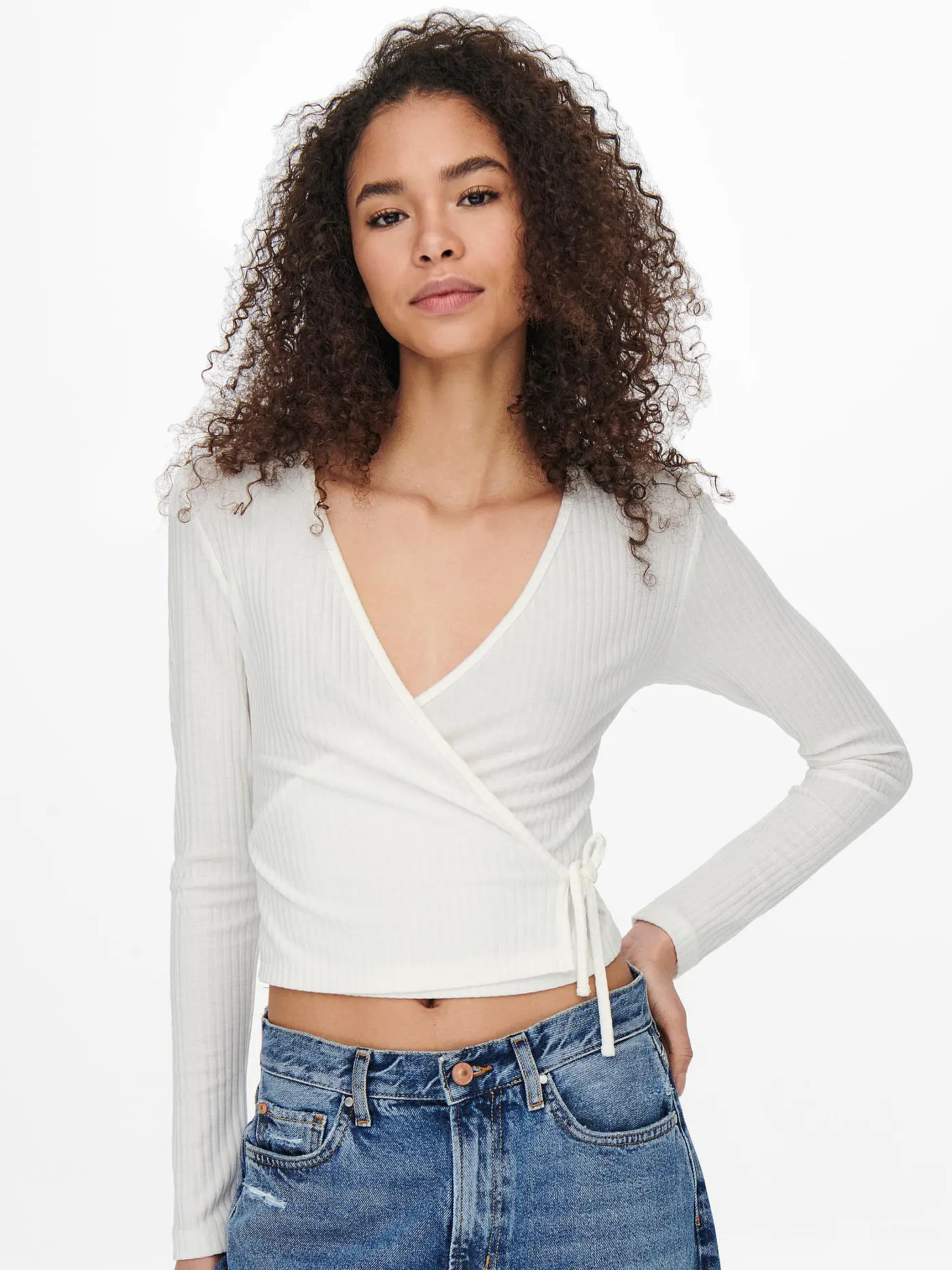 ONLY | Langarmshirt ONLEMMA  | beige