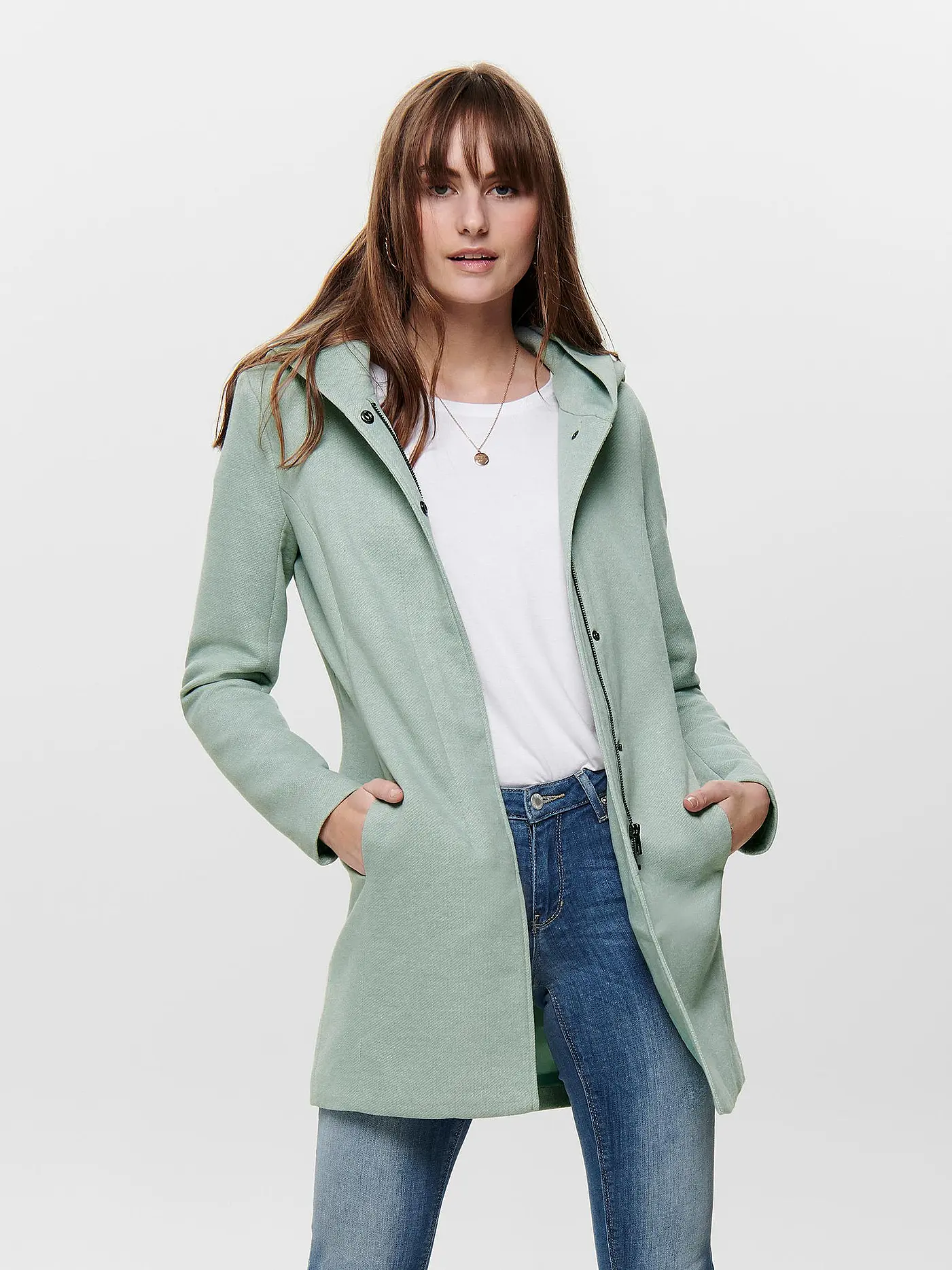 ONLY | Mantel in Wolloptik ONLSEDONA | olive