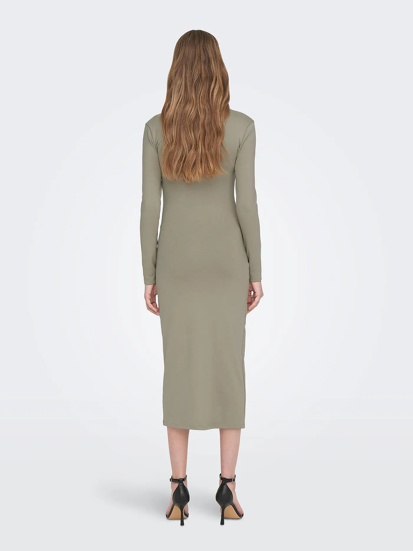 ONLY | Midikleid ONLINA | hellgrau