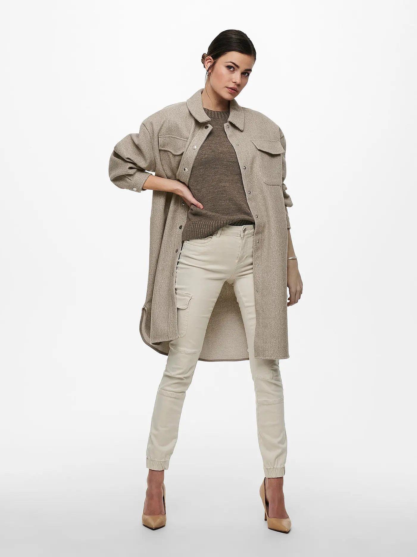 ONLY | Overshirt | beige