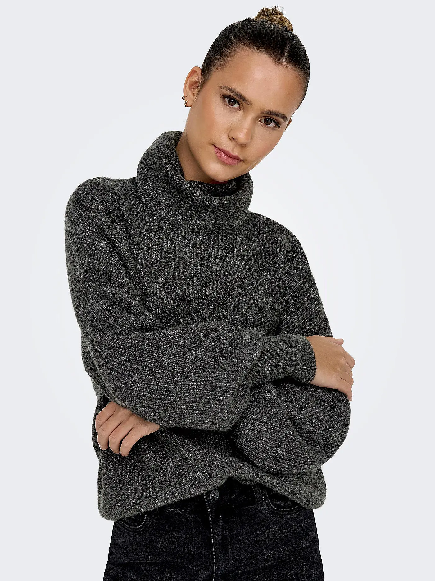 ONLY | Rollkragenpullover ONLKATIA | grau