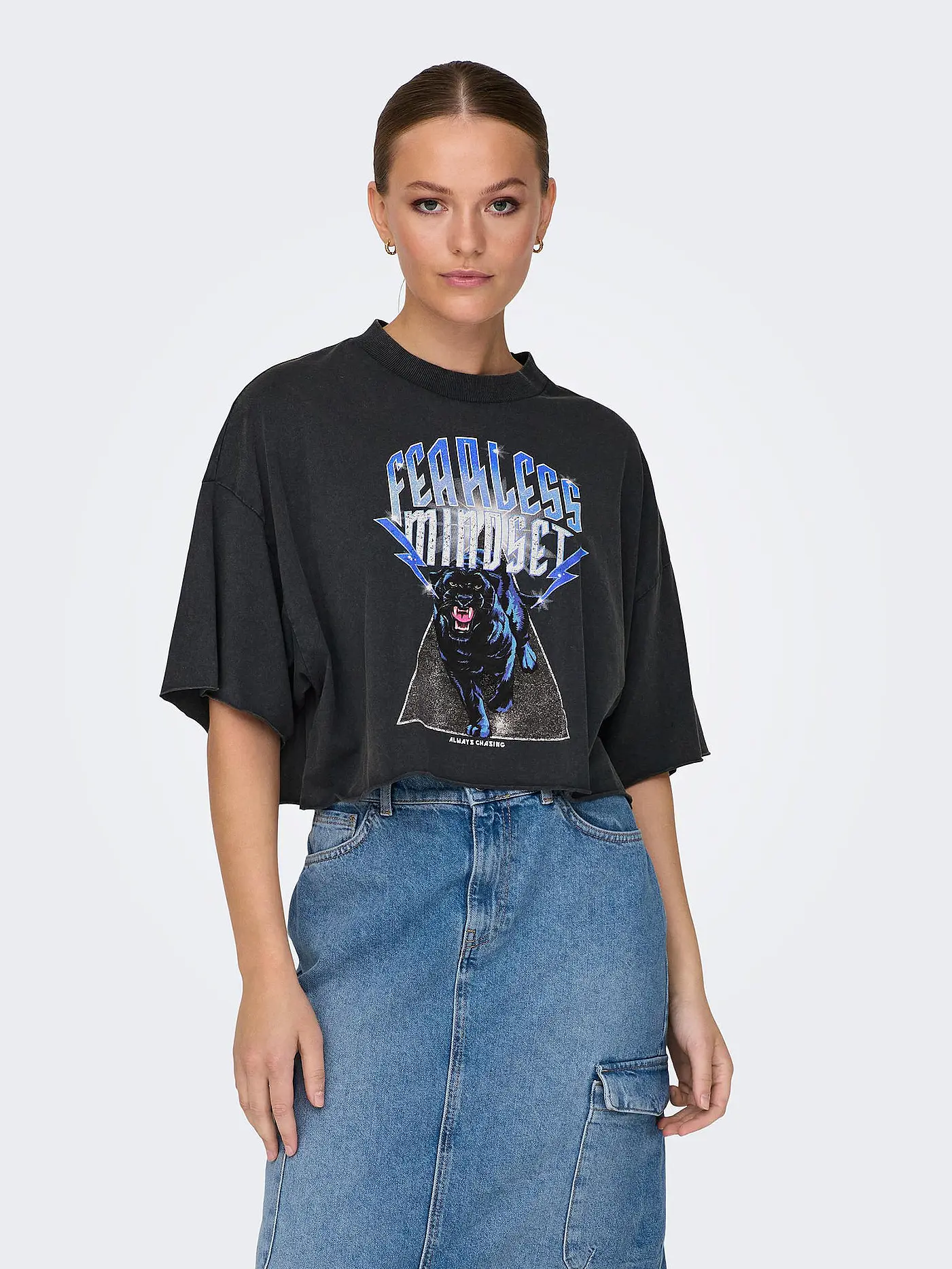 ONLY | T-Shirt ONLLUCY | schwarz