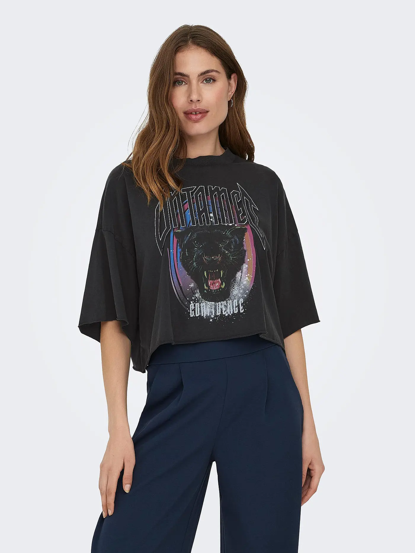 ONLY | T-Shirt ONLLUCY | schwarz