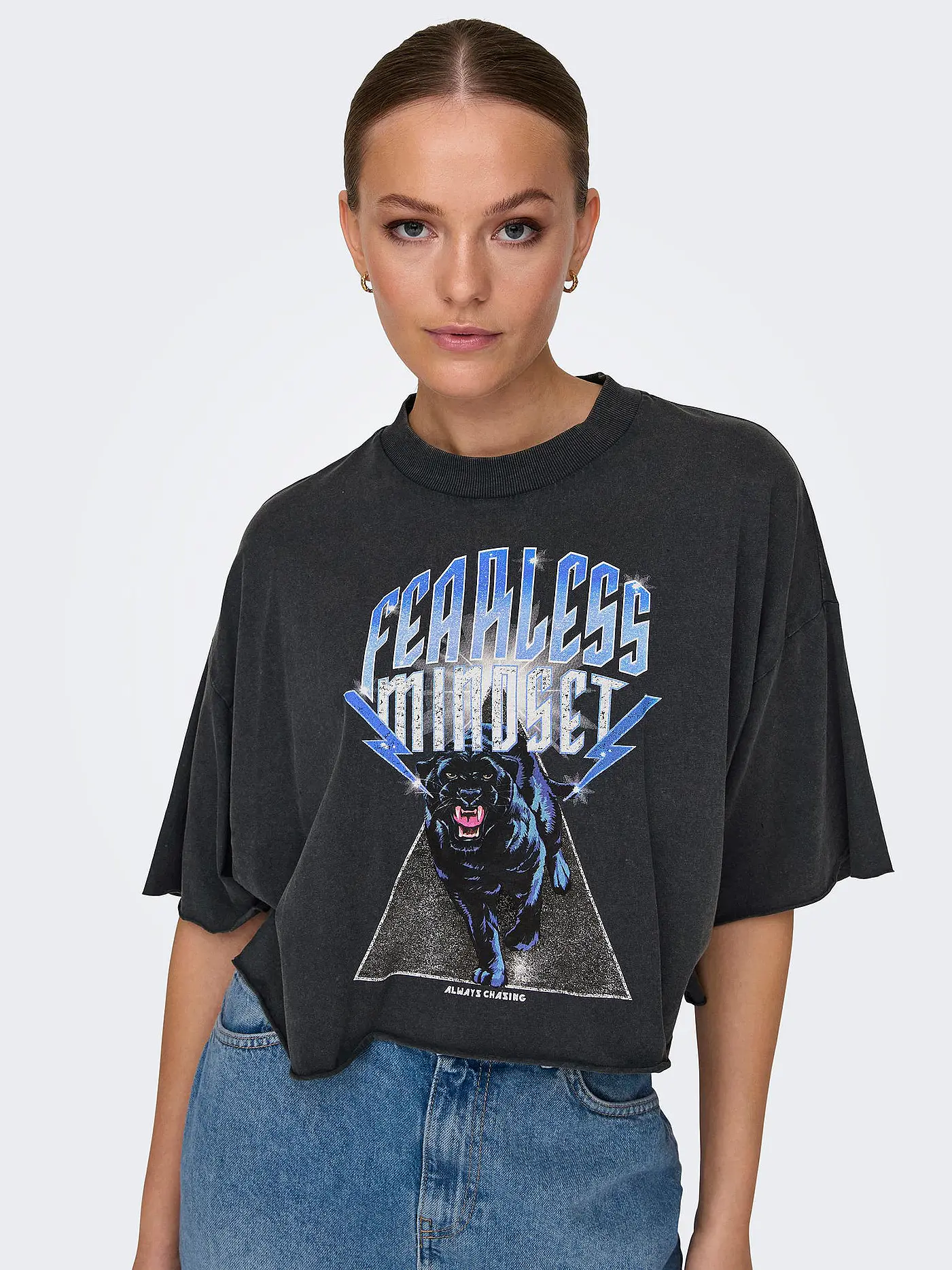 ONLY | T-Shirt ONLLUCY | schwarz