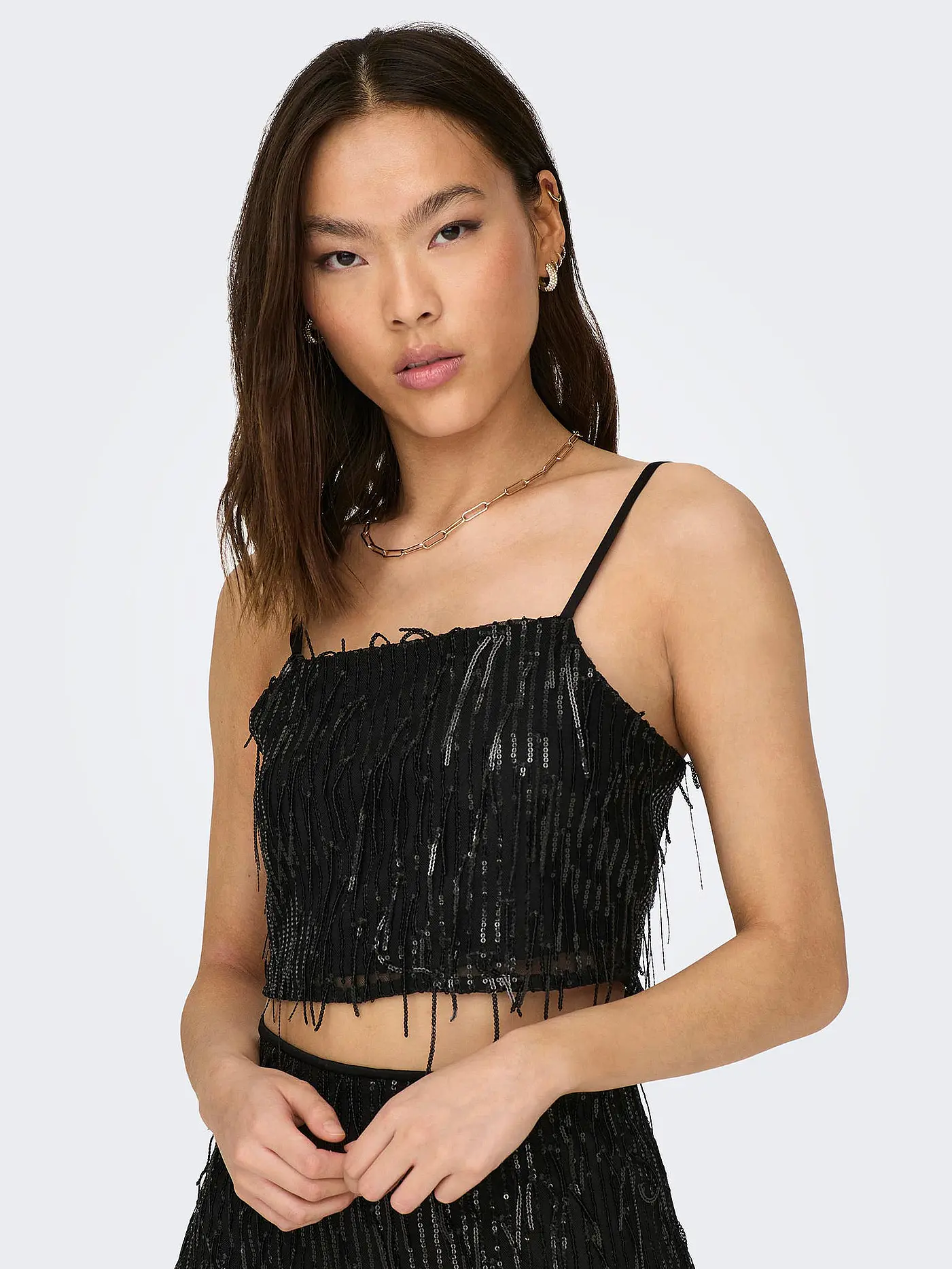 ONLY | Top Cropped Fit ONLSPACY | schwarz