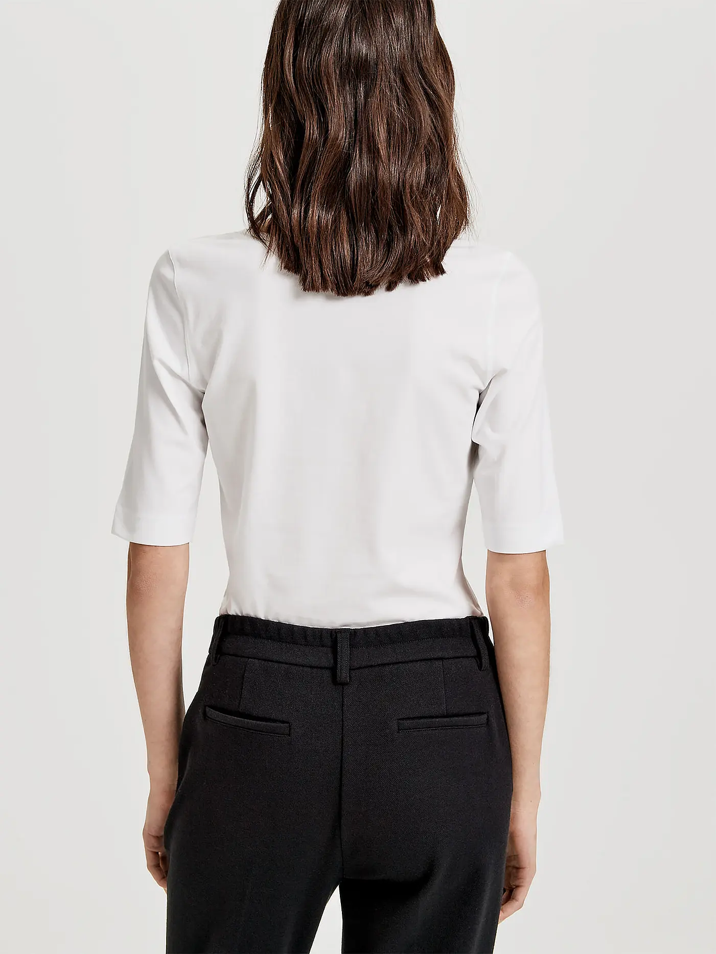OPUS | Basic T-Shirt "Daily F" | weiss