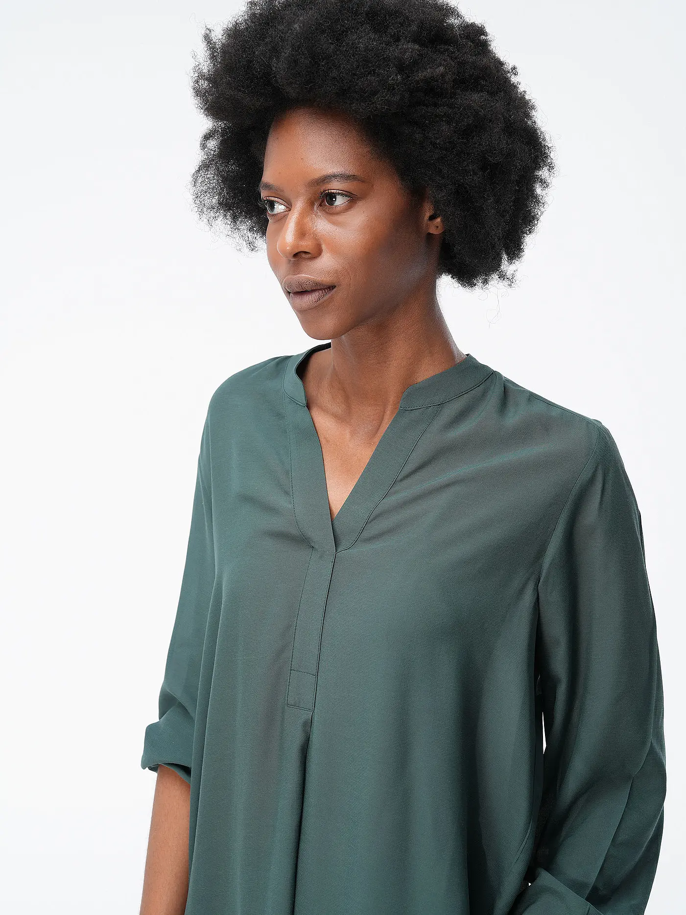OPUS | Bluse FACURA  | petrol
