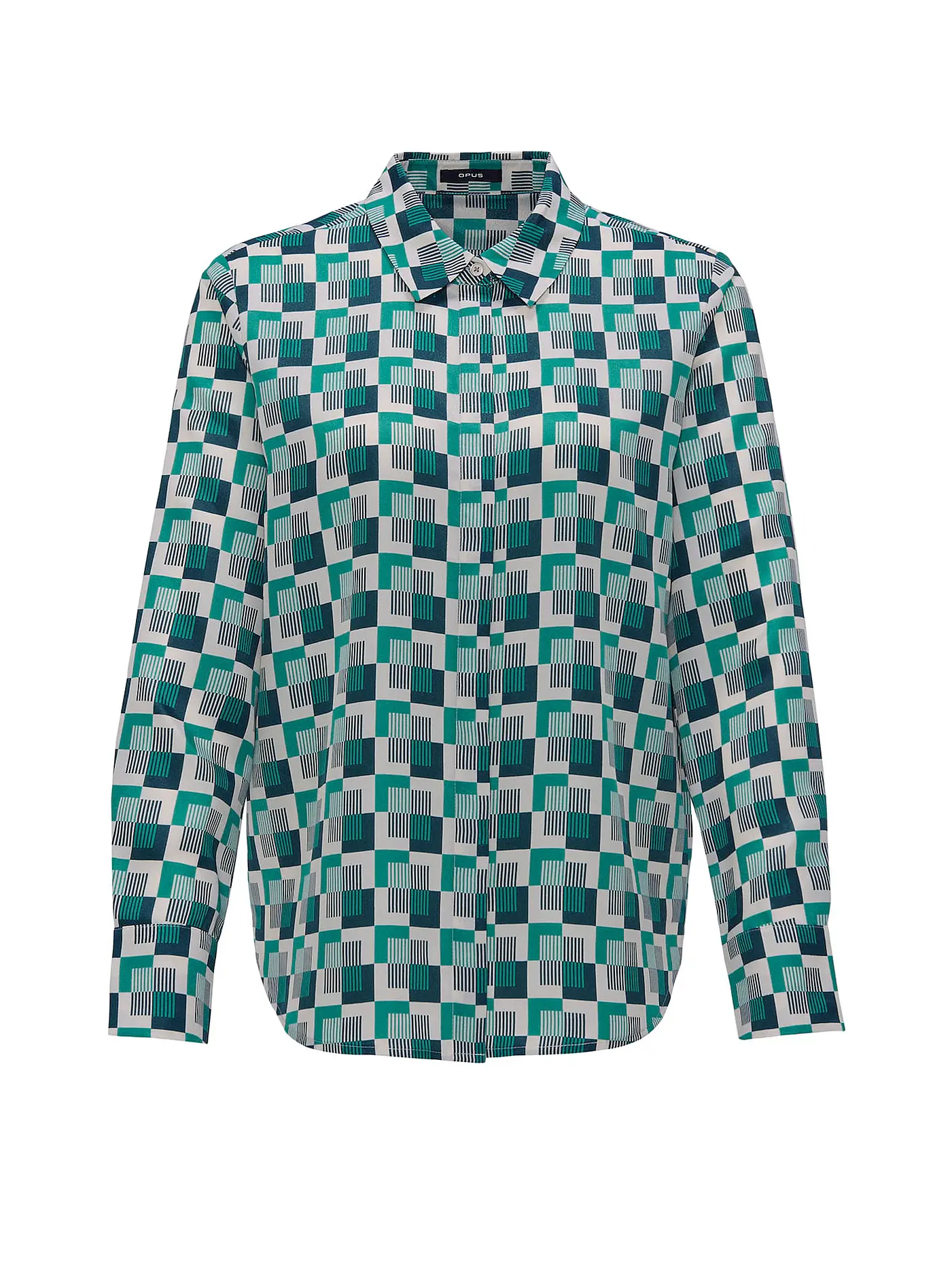 OPUS | Bluse FALKINE RETRO | dunkelgrün