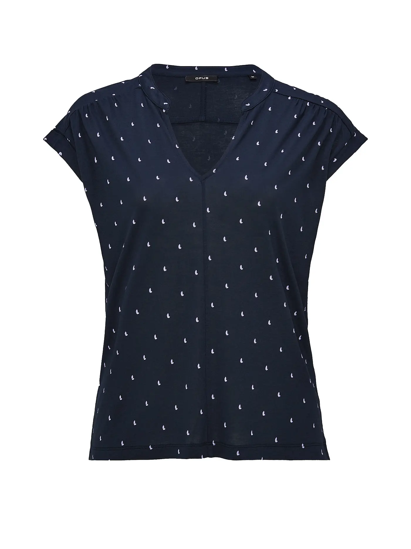 OPUS | Bluse SANDI DOTSY | dunkelblau