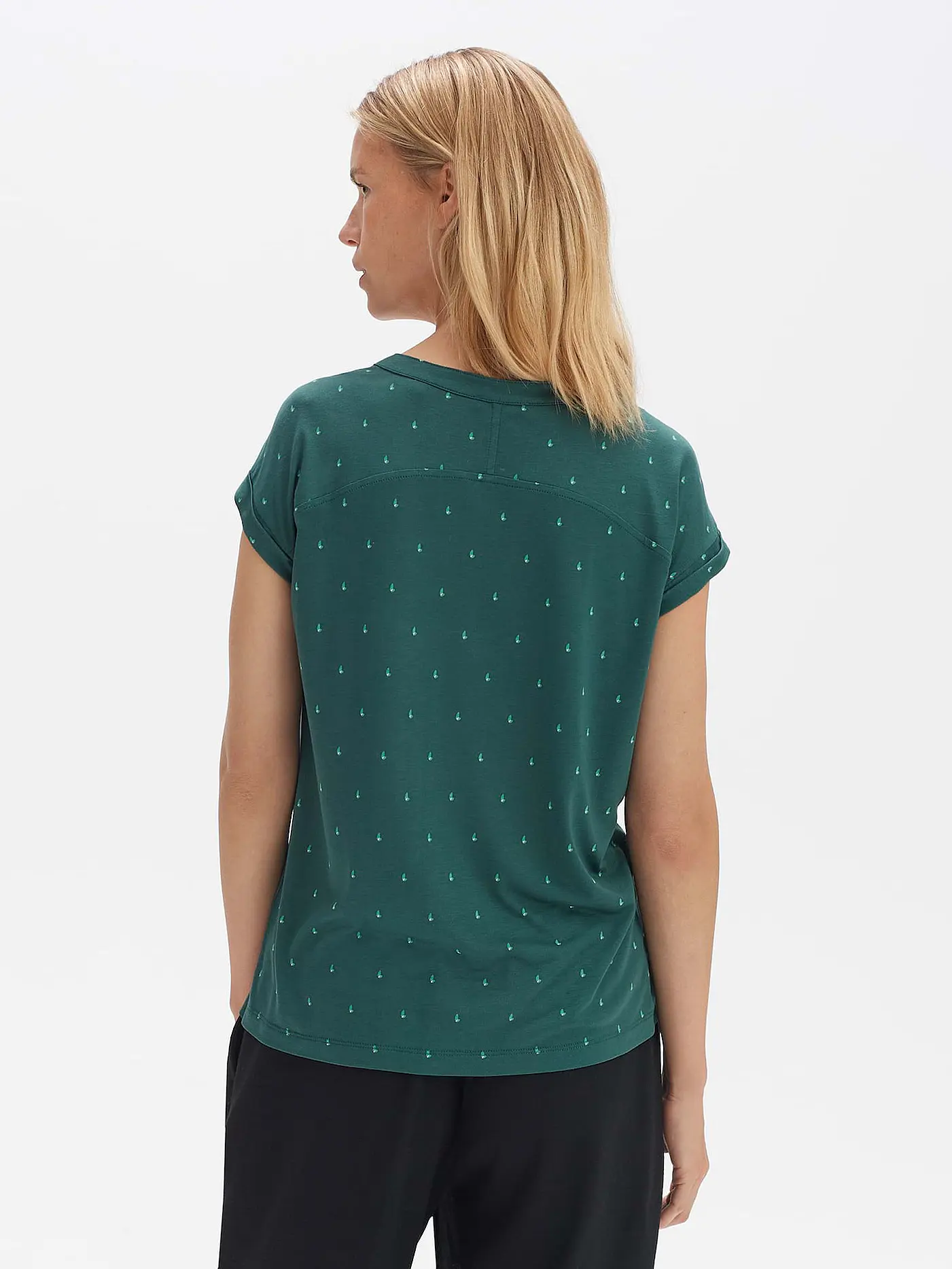 OPUS | Bluse SANDI DOTSY | petrol