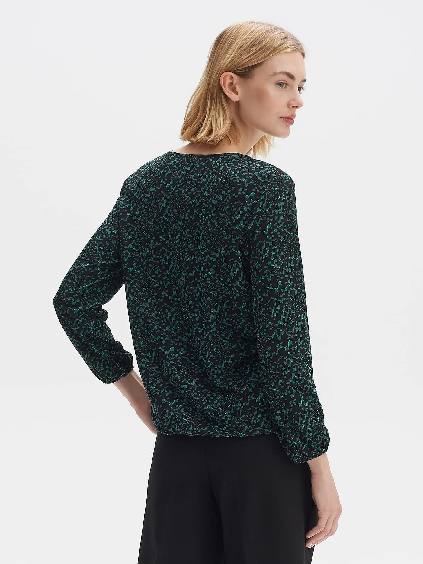 OPUS | Blusenshirt SANNAH SPLENDID | schwarz