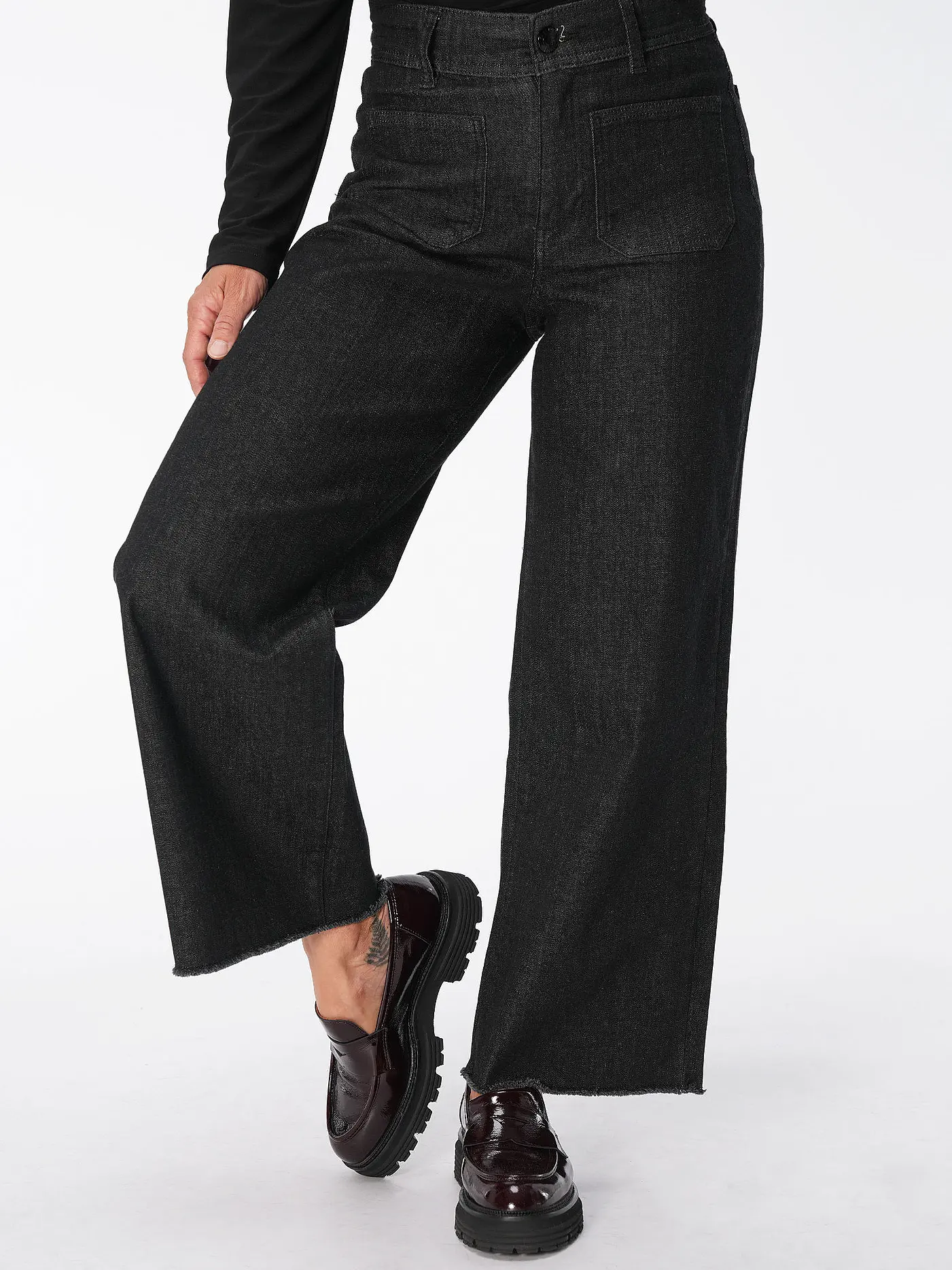 OPUS | Culotte MACONA | schwarz