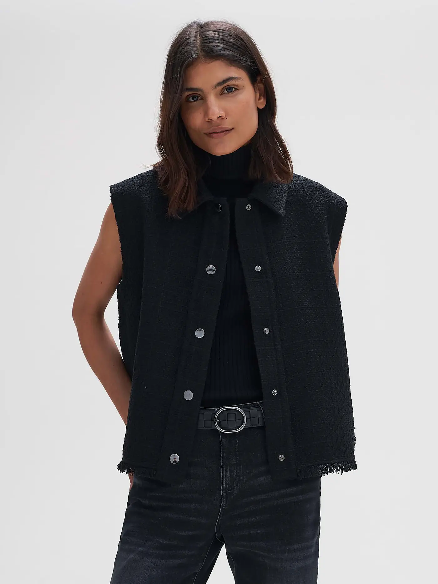 OPUS | Gilet - Weste WAPILE  | schwarz