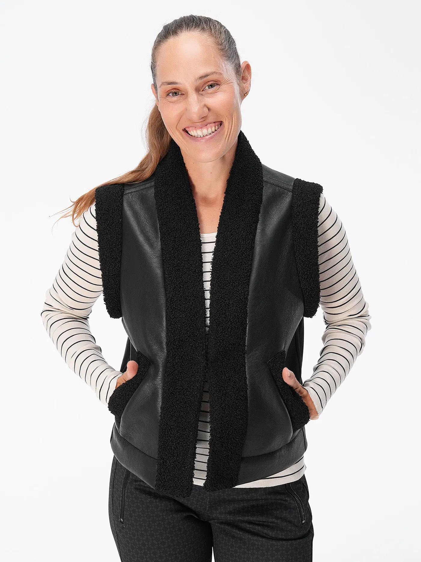 OPUS | Gilet WARENI | schwarz