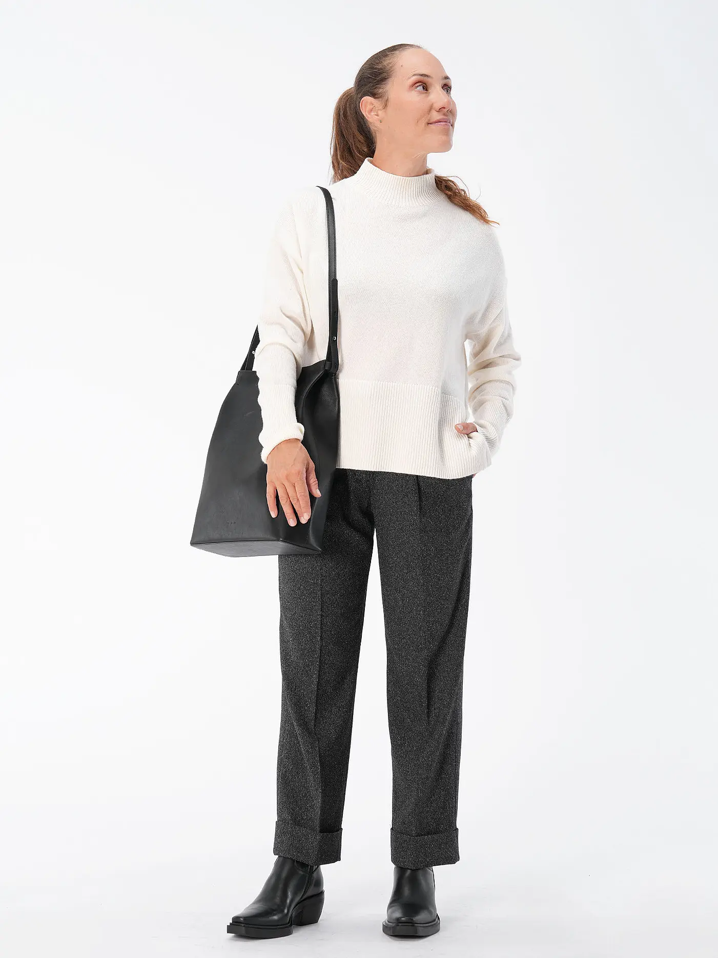 OPUS | Hose Flared MITINA SPLENDID | schwarz