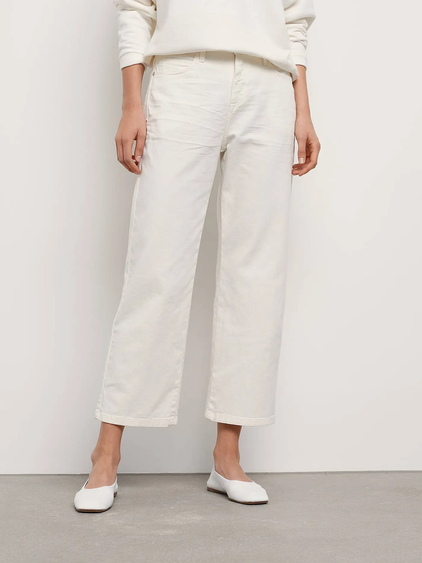 OPUS | Jeans Flared Marny Fresh  | creme