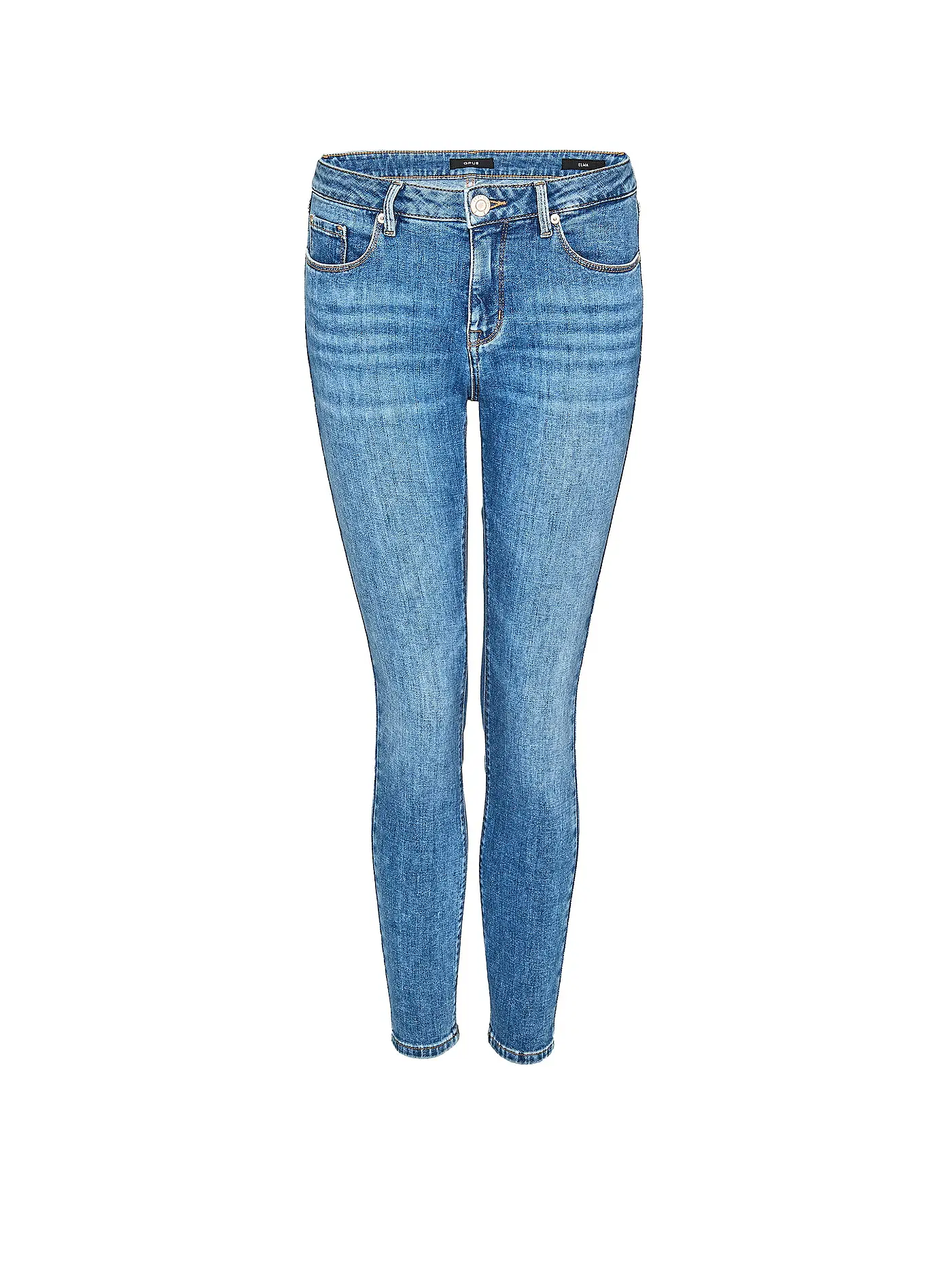 OPUS | Jeans Skinny Fit ELMA MID BLUE | blau