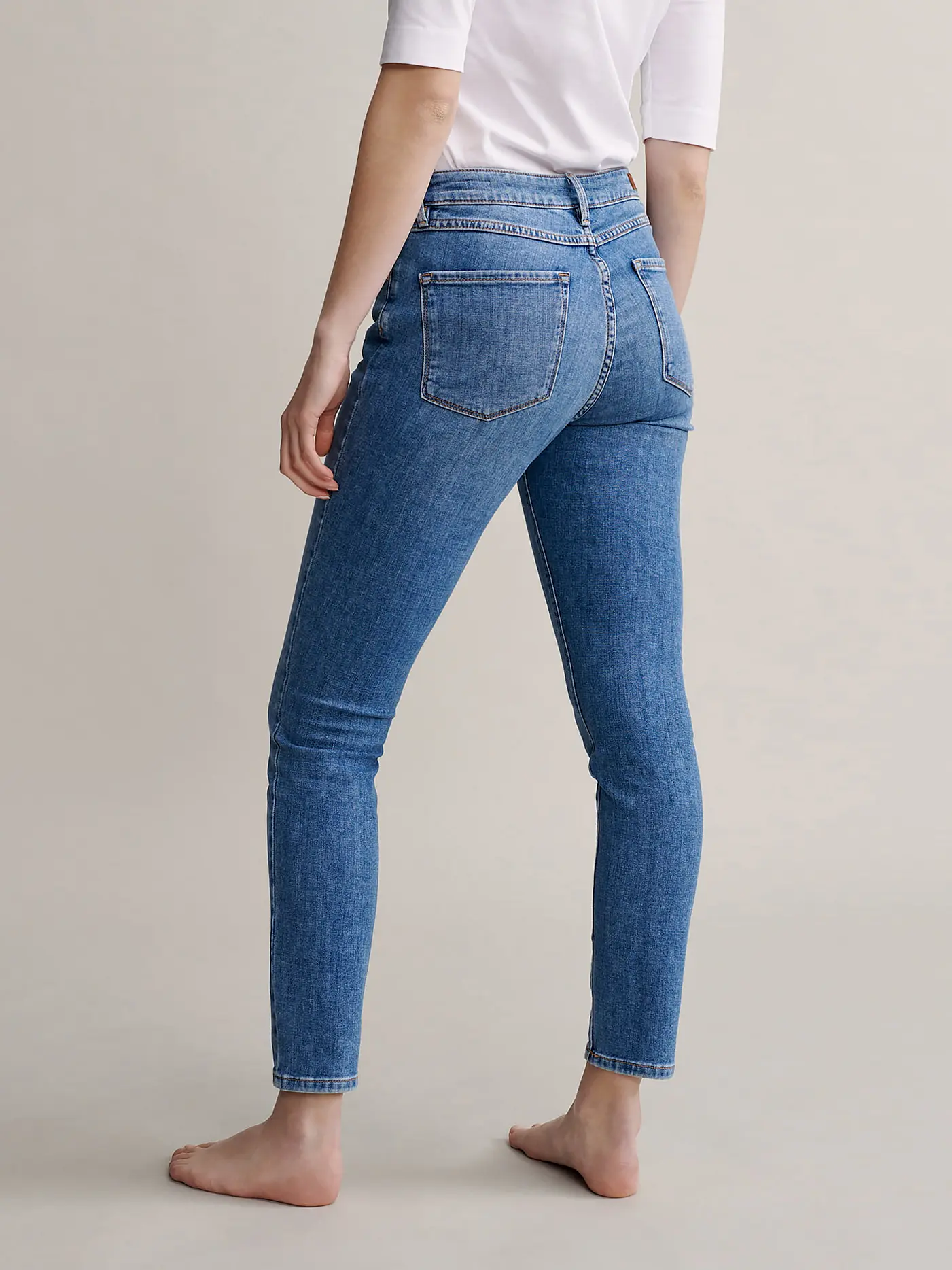 OPUS | Jeans Skinny Fit ELMA MID BLUE | blau