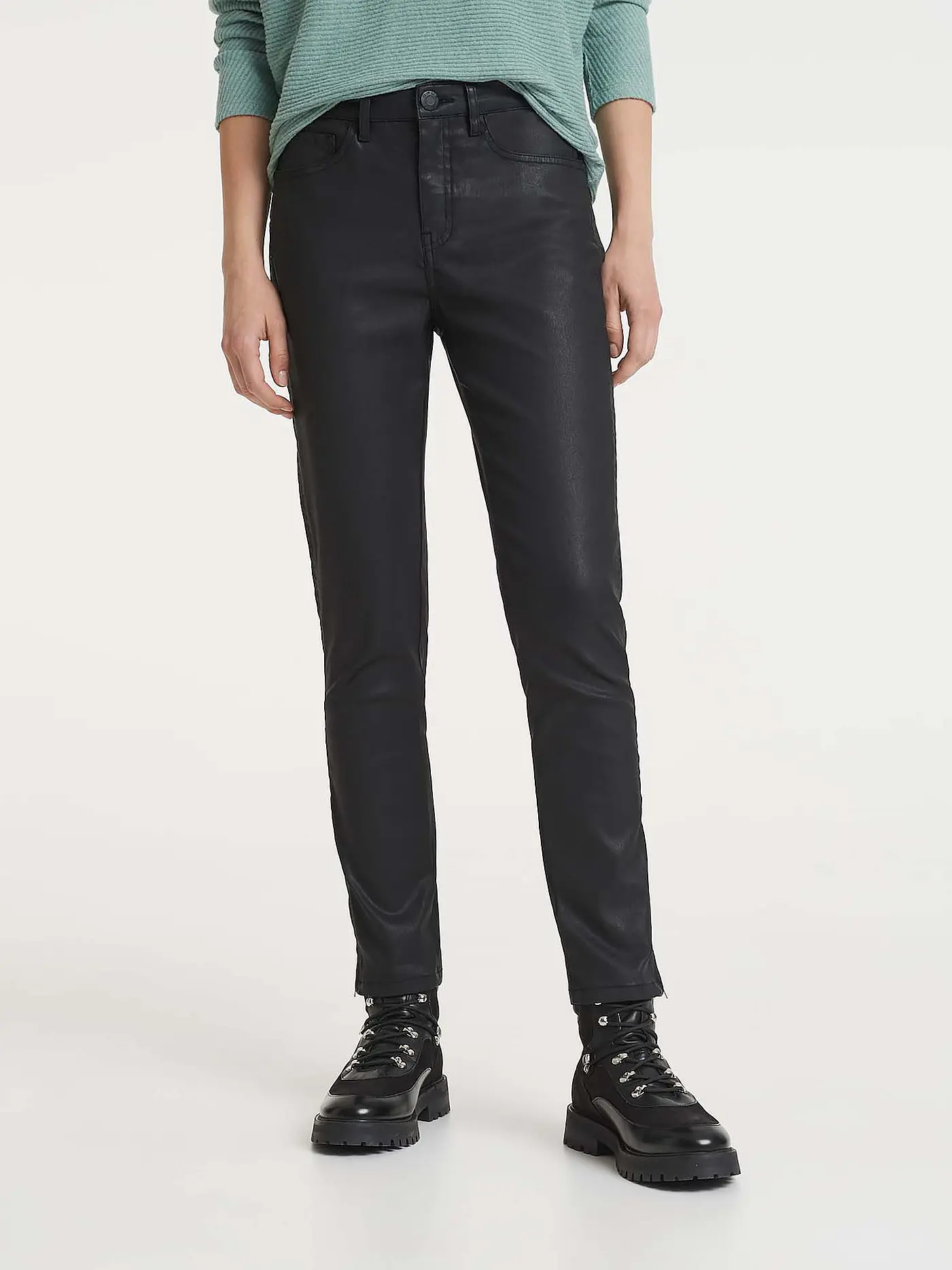 OPUS | Jeans Skinny Fit EMILY ZIP | schwarz