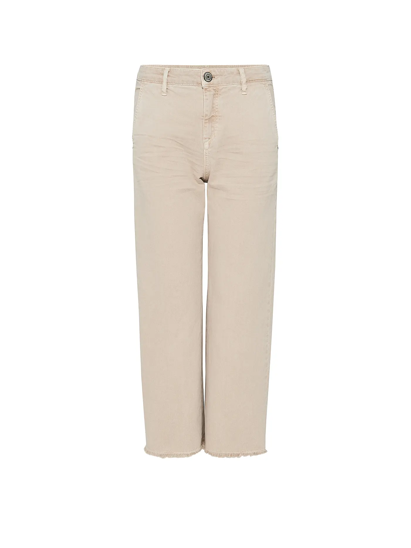 OPUS | Jeans Straight Fit Cropped | creme