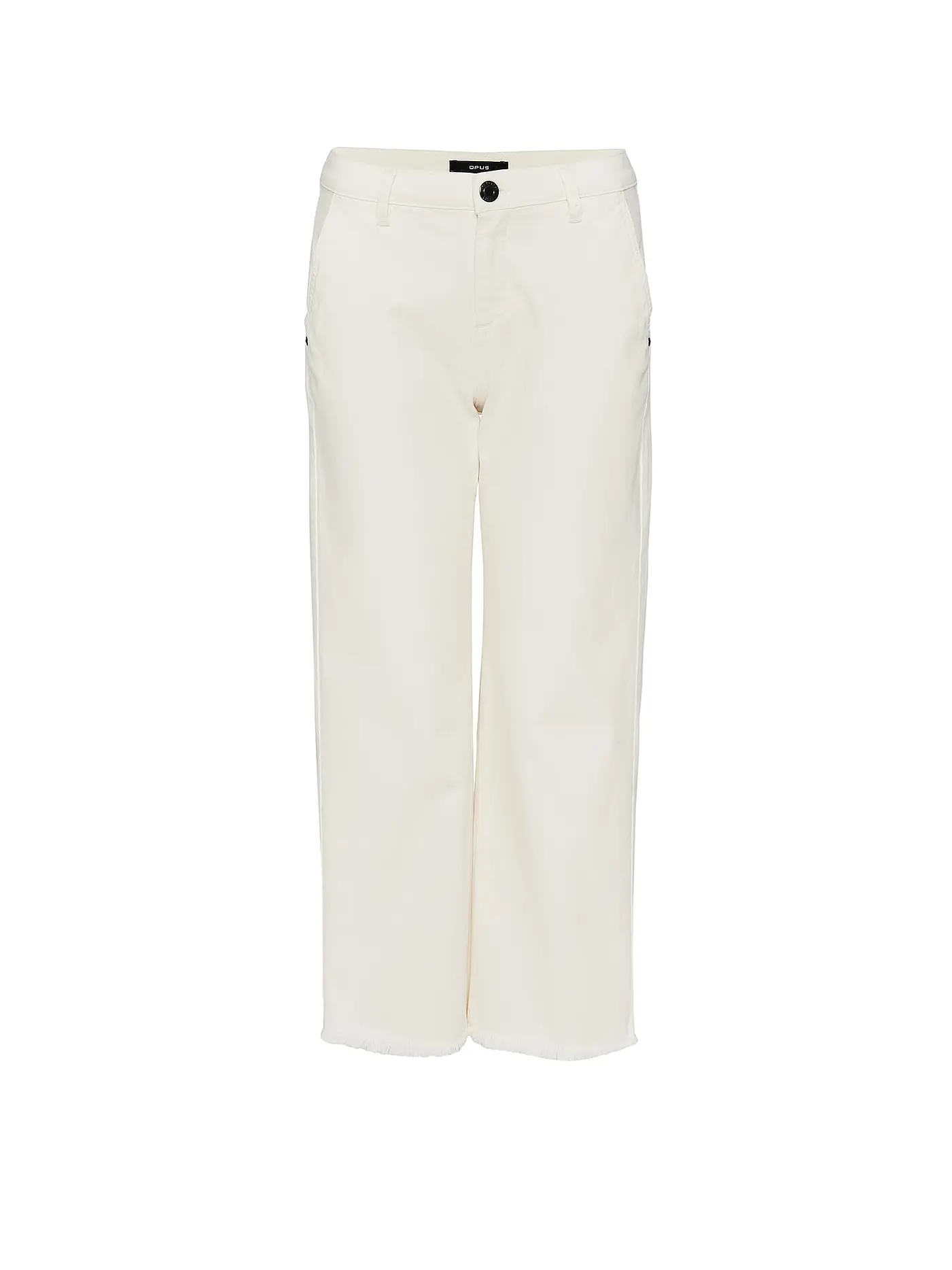 OPUS | Jeans Straight Fit Cropped | creme