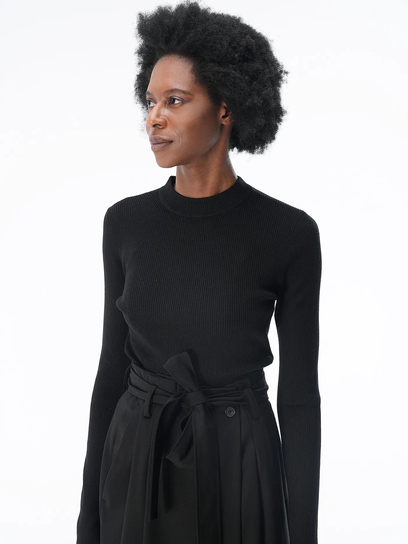 OPUS | Langarmshirt PEFFA  | schwarz