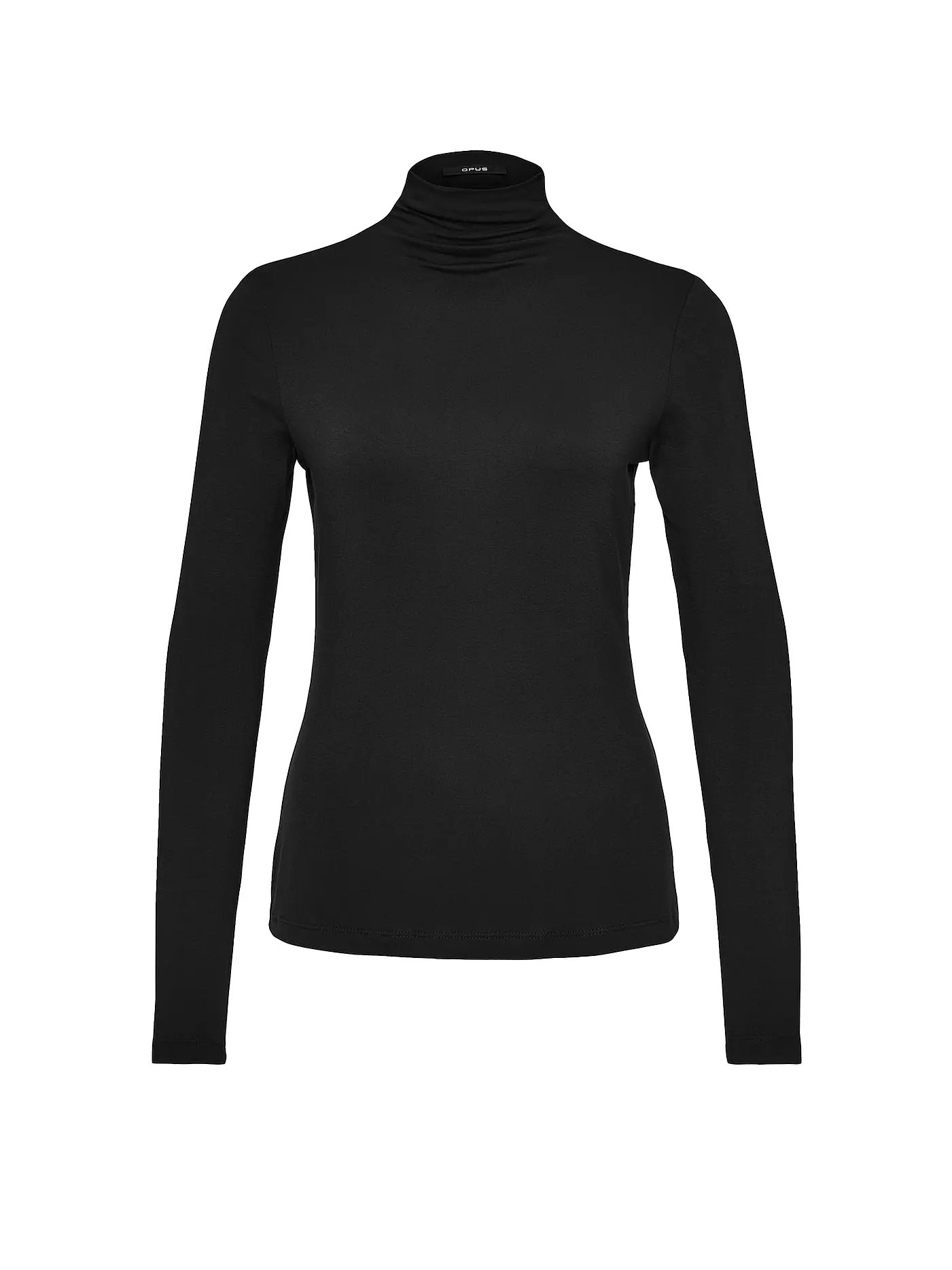 OPUS | Langarmshirt SAYAR | schwarz