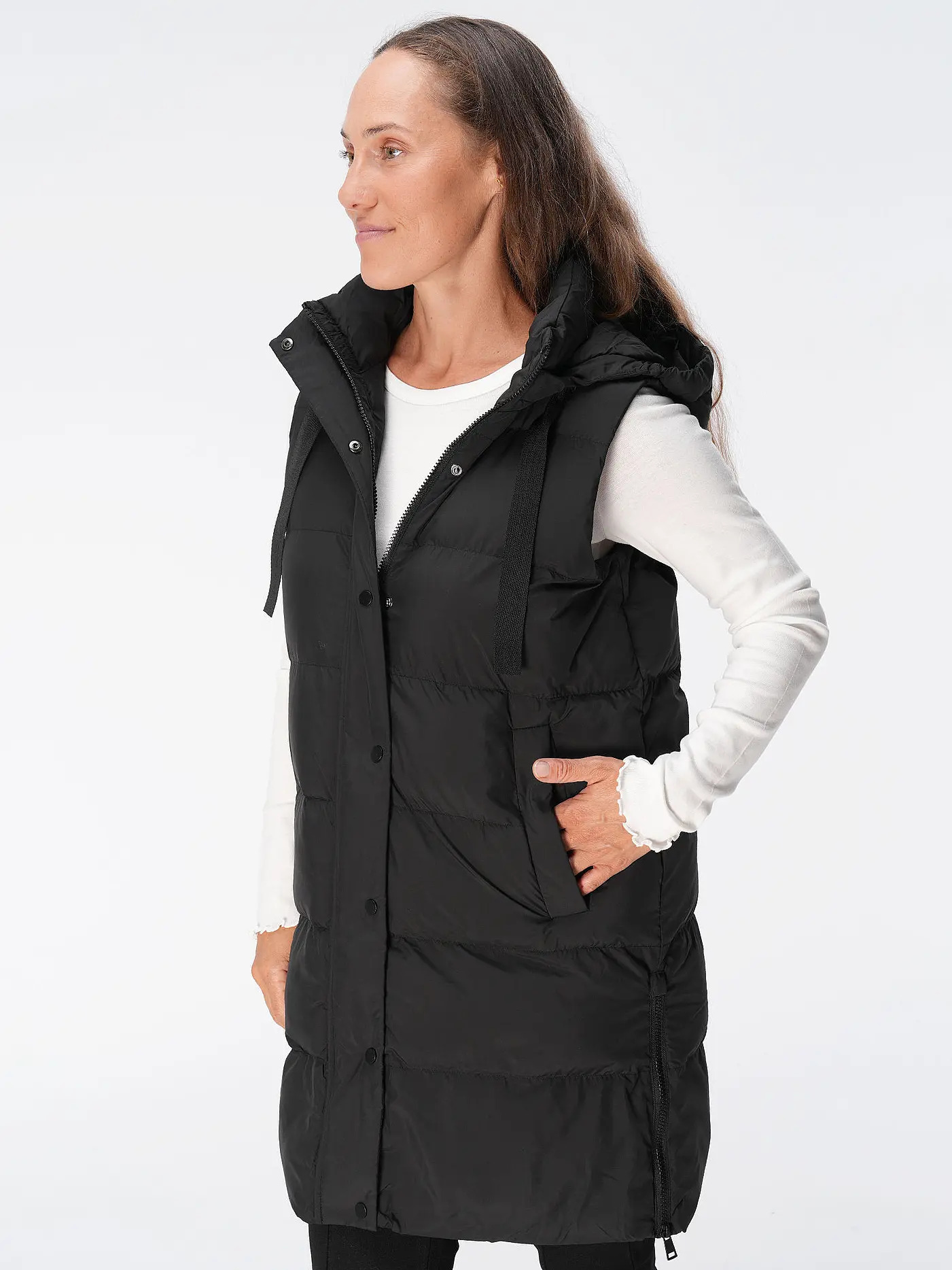 OPUS | Steppgilet WAFINA | schwarz