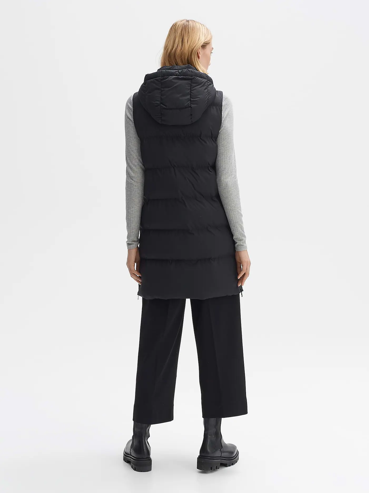 OPUS | Steppgilet WAFINA | schwarz