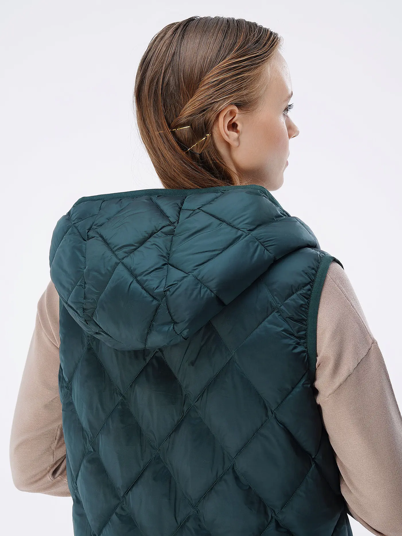 OPUS | Steppgilet WIAMANT | dunkelgrün