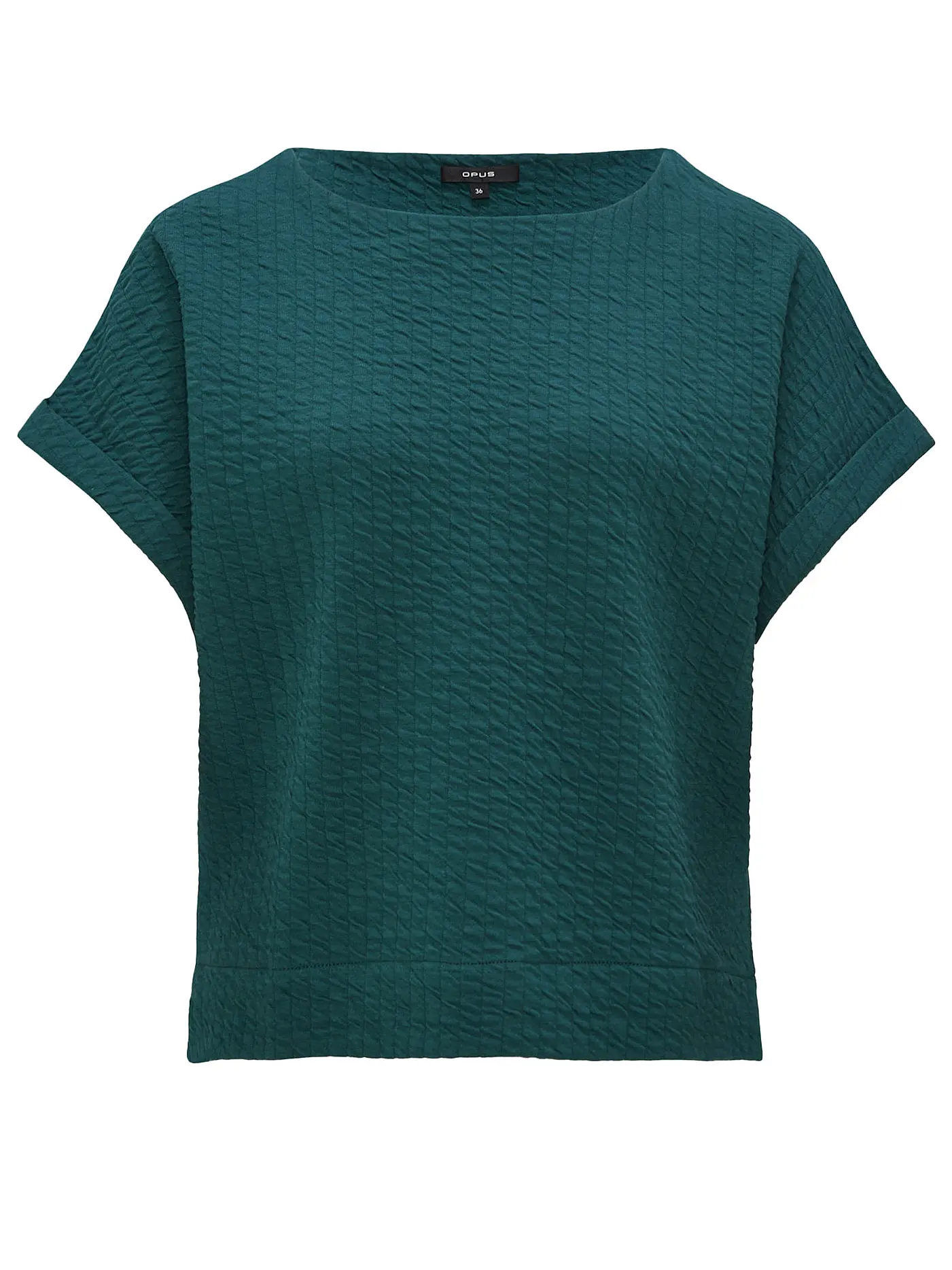 OPUS | T-Shirt GOMO | dunkelgrün