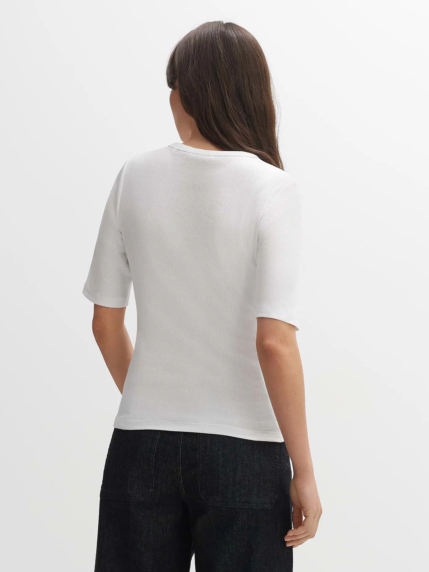 OPUS | T-Shirt SUSTAFA | weiss