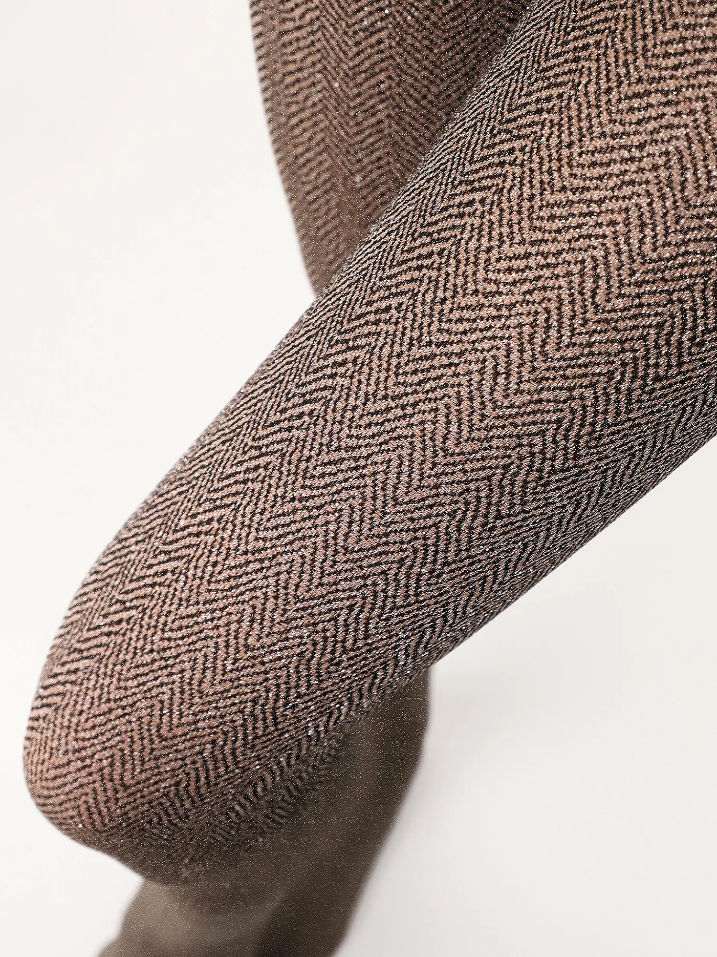 OROBLU | Strumpfhose tweed sparkly  | gold